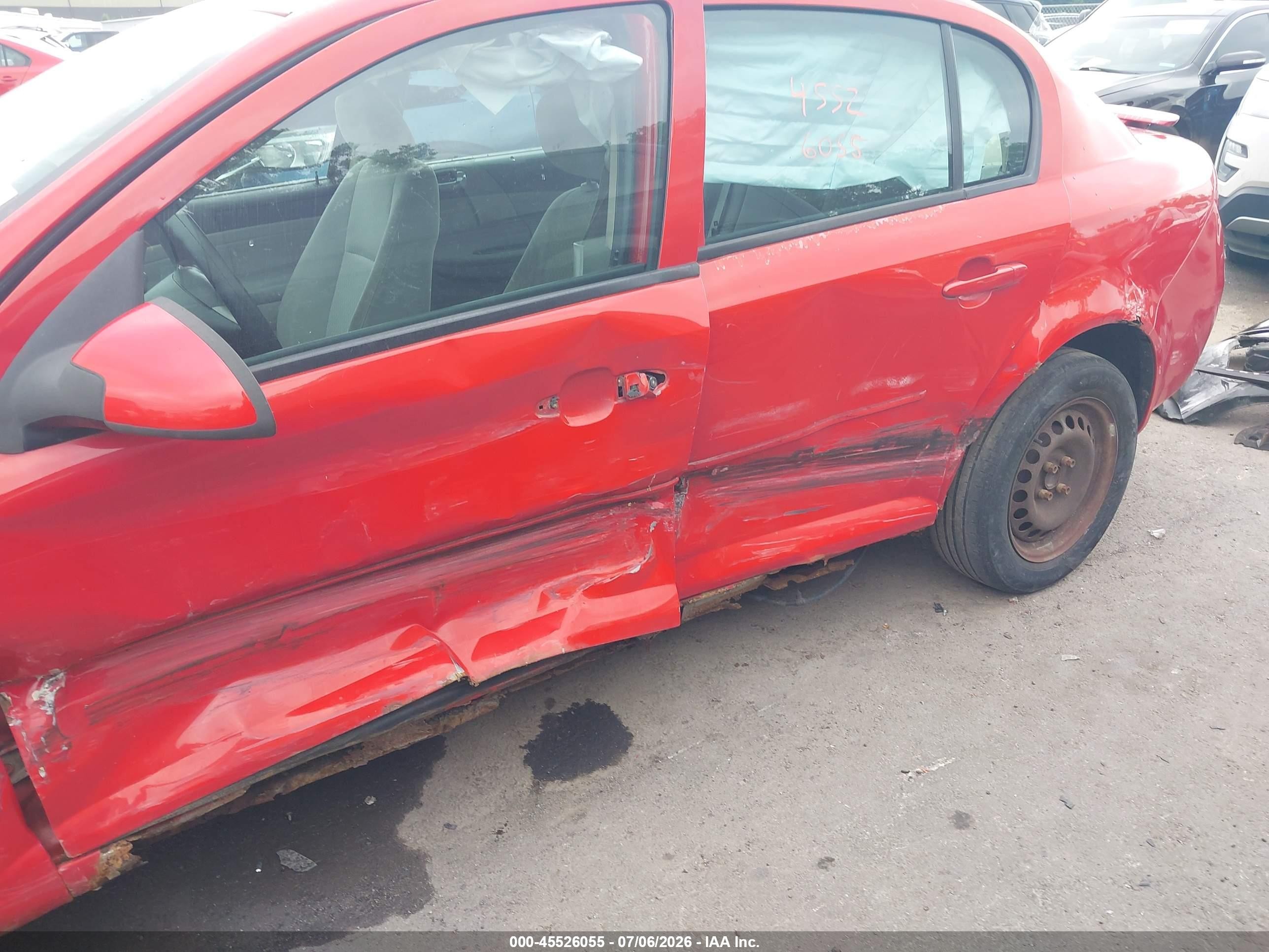 2008 Chevrolet Cobalt Lt Red vin: 1G1AL58F787202606