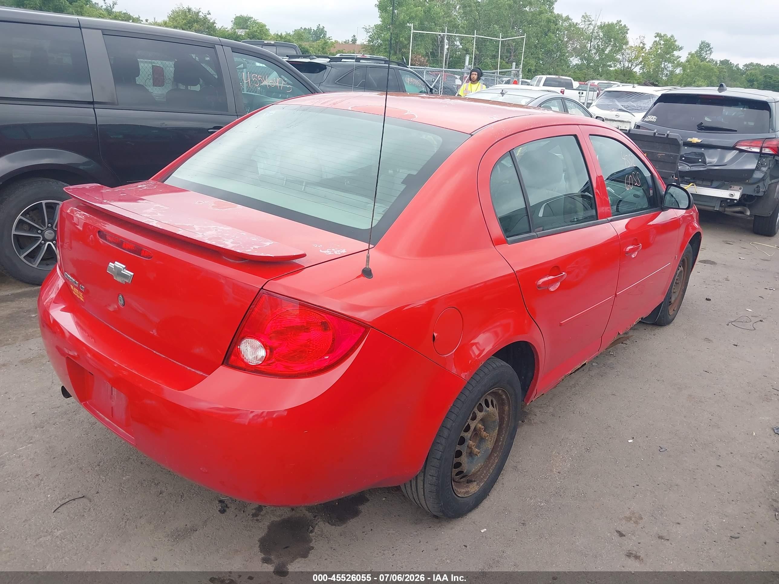 2008 Chevrolet Cobalt Lt Red vin: 1G1AL58F787202606