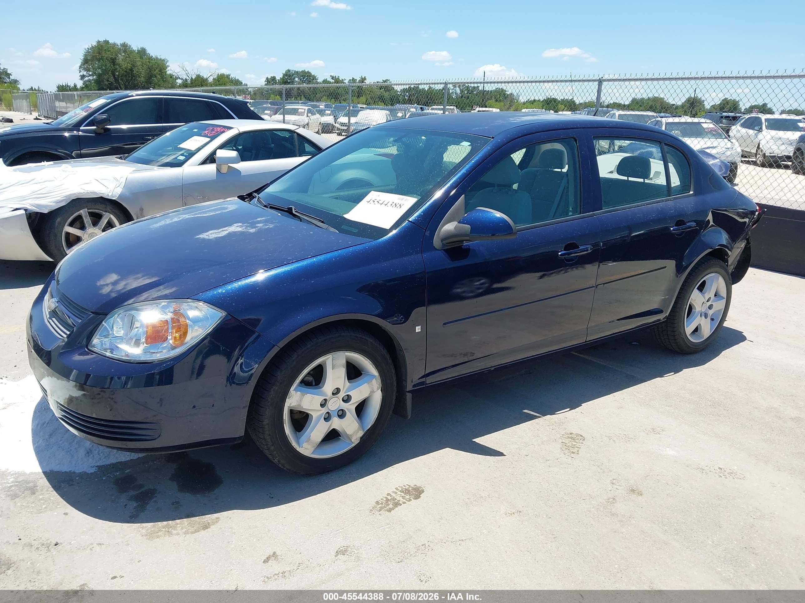 2008 Chevrolet Cobalt Lt Blue vin: 1G1AL58F987151500