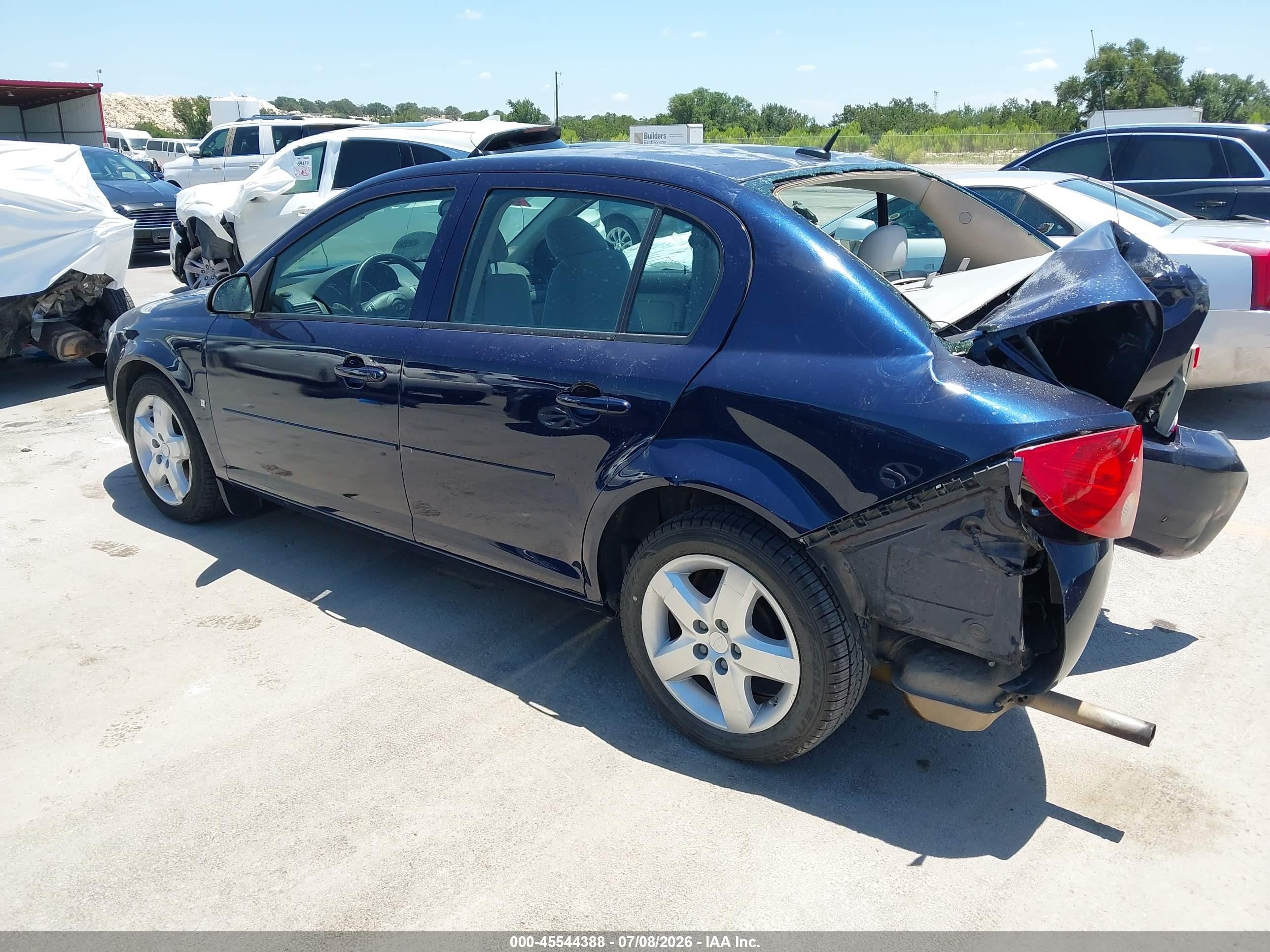 2008 Chevrolet Cobalt Lt Blue vin: 1G1AL58F987151500