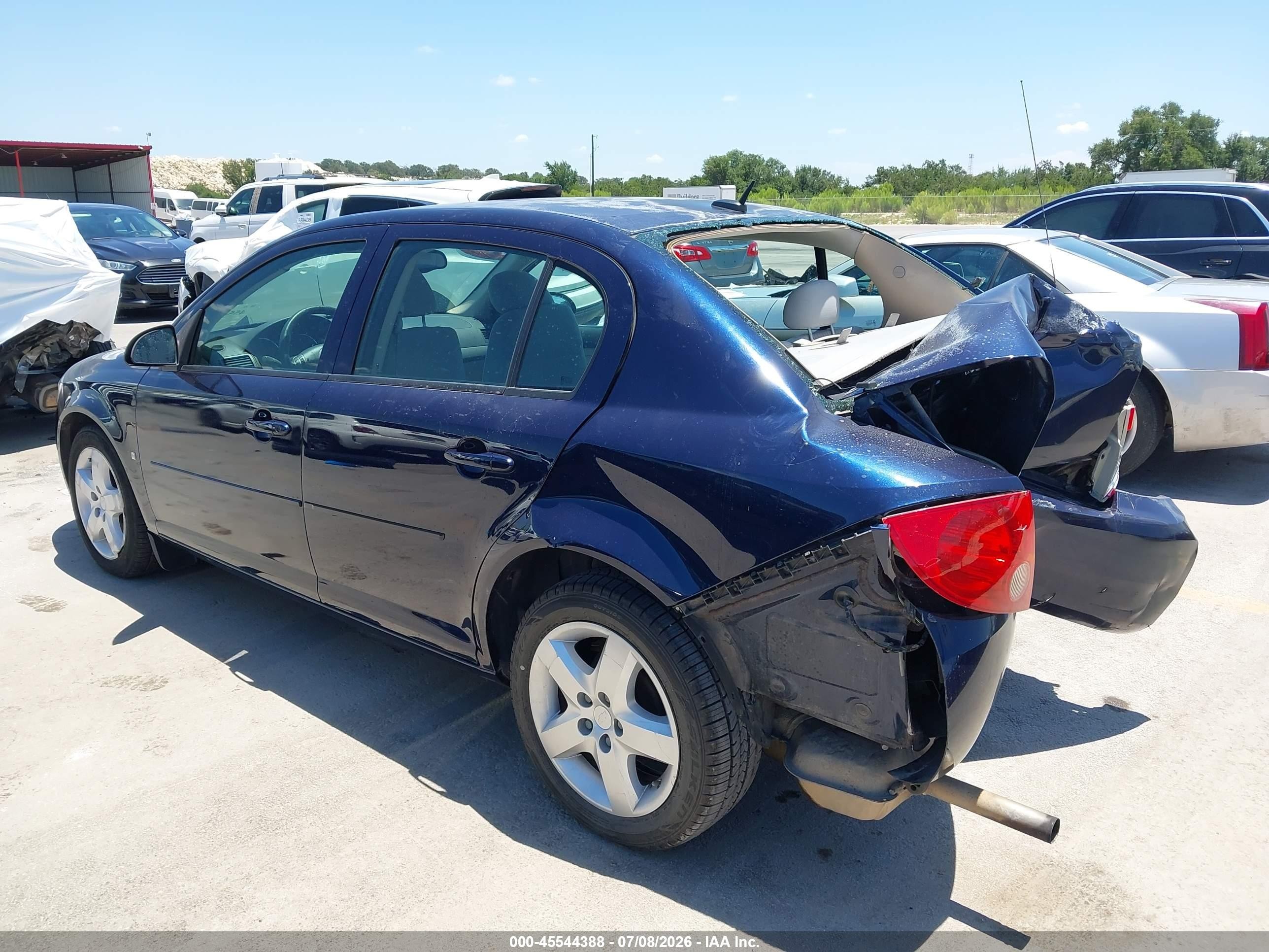 2008 Chevrolet Cobalt Lt Blue vin: 1G1AL58F987151500