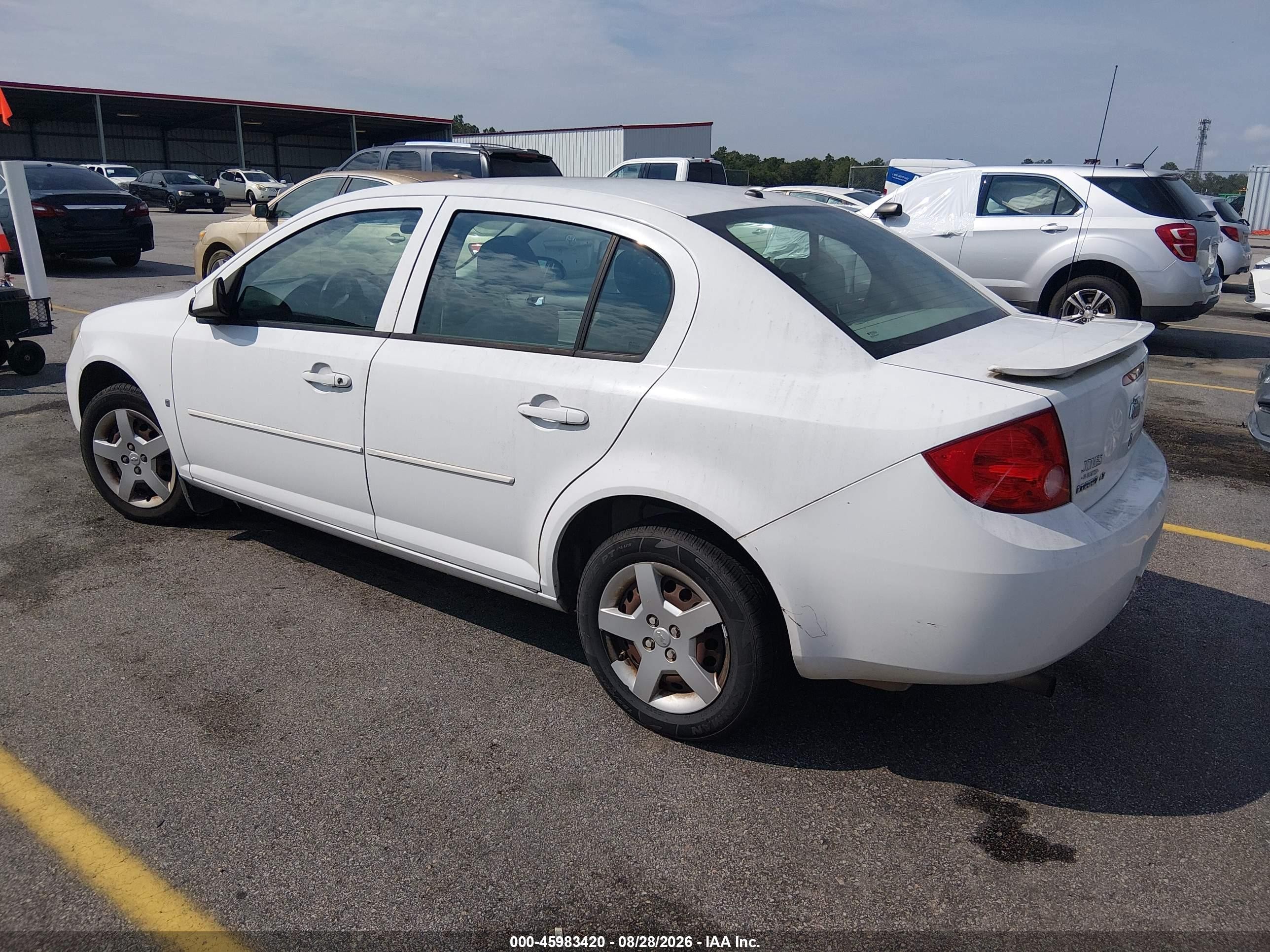 2008 Chevrolet Cobalt Lt White vin: 1G1AL58F987165946