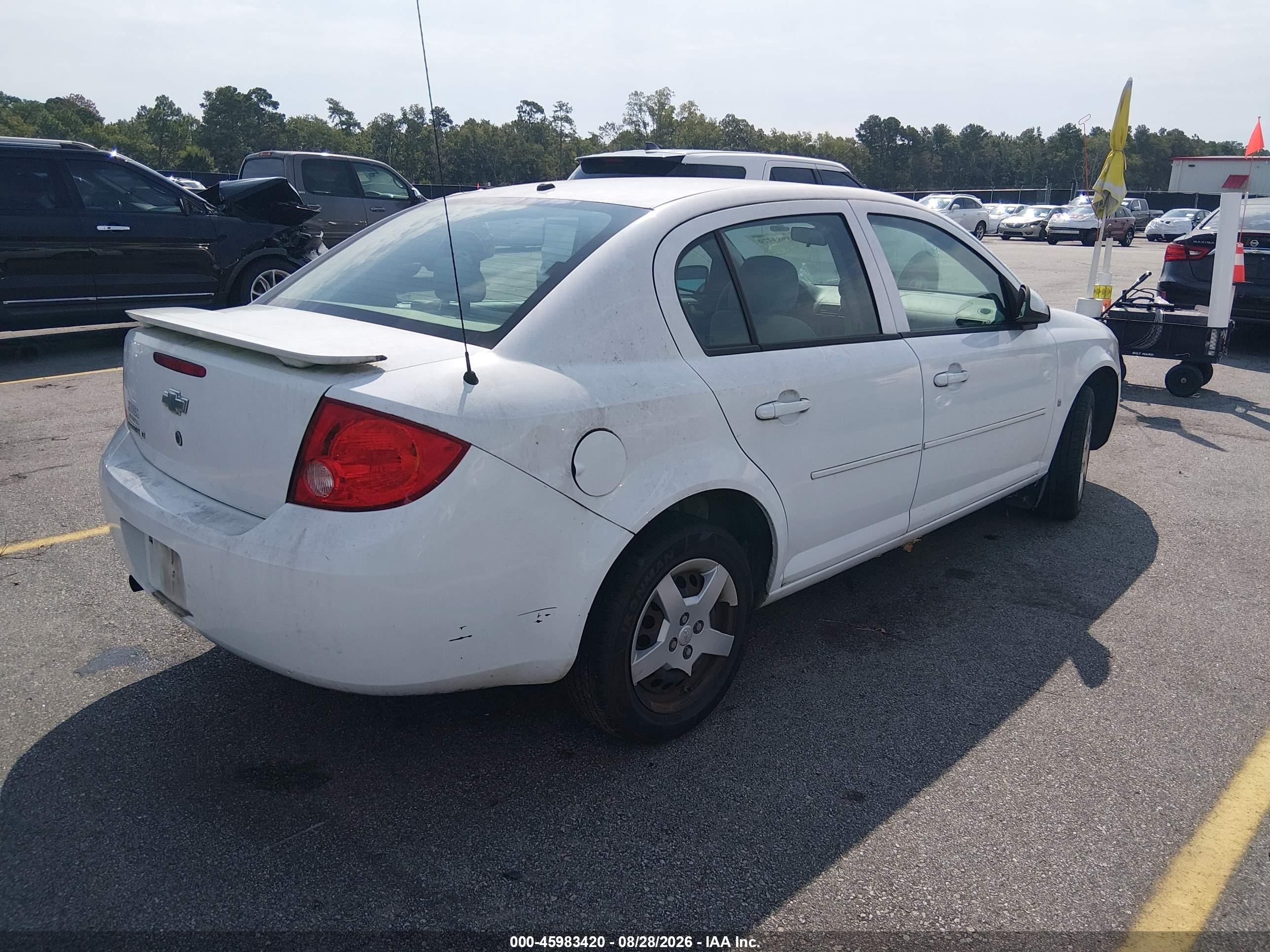 2008 Chevrolet Cobalt Lt White vin: 1G1AL58F987165946