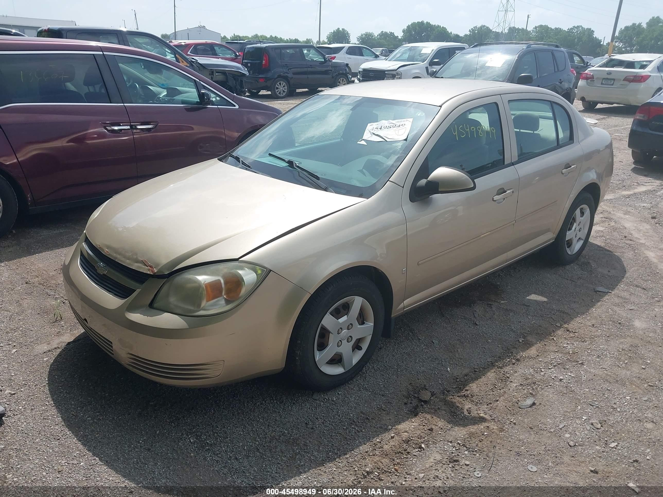 2008 Chevrolet Cobalt Lt Gold vin: 1G1AL58F987307681