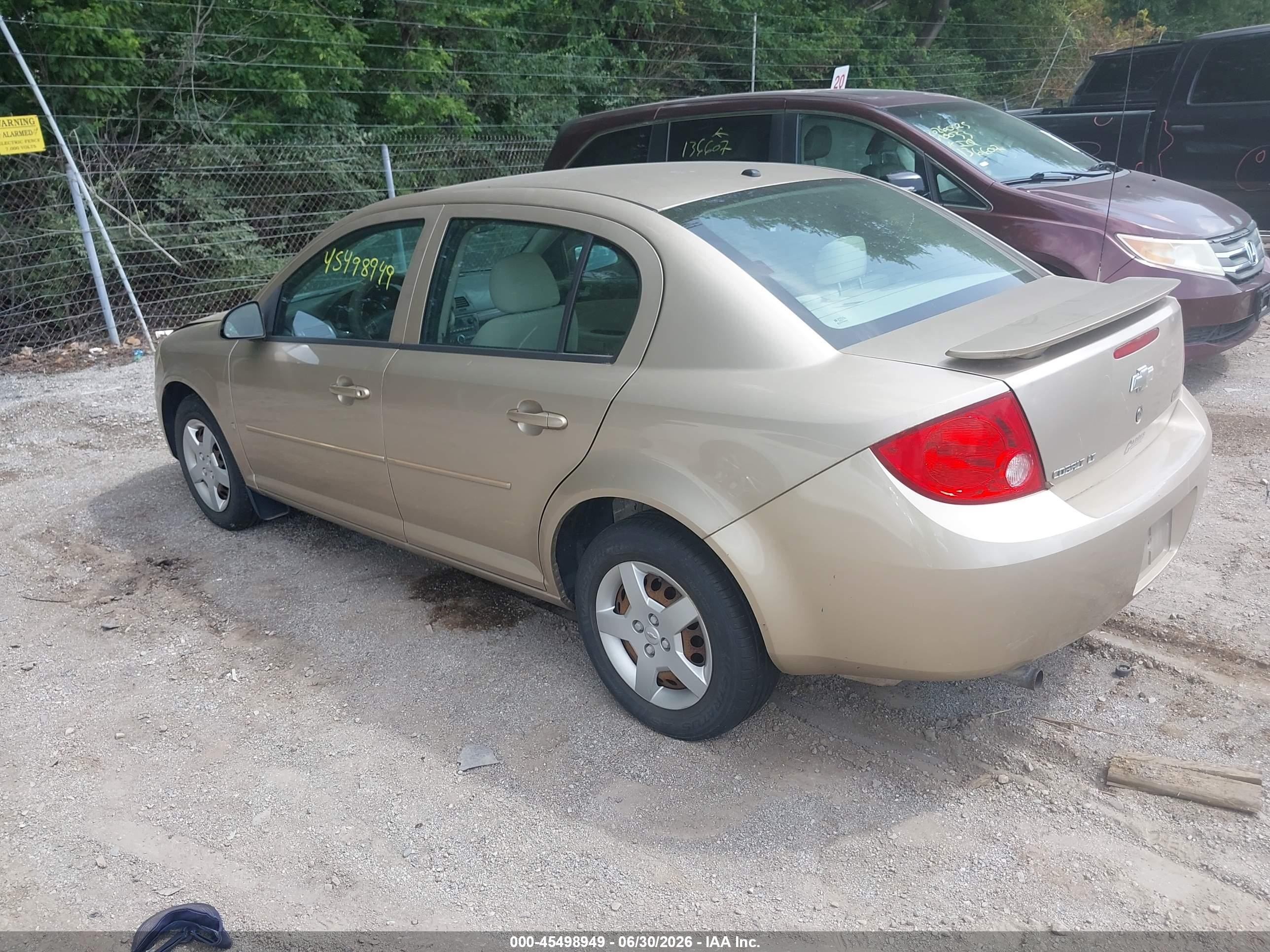 2008 Chevrolet Cobalt Lt Gold vin: 1G1AL58F987307681