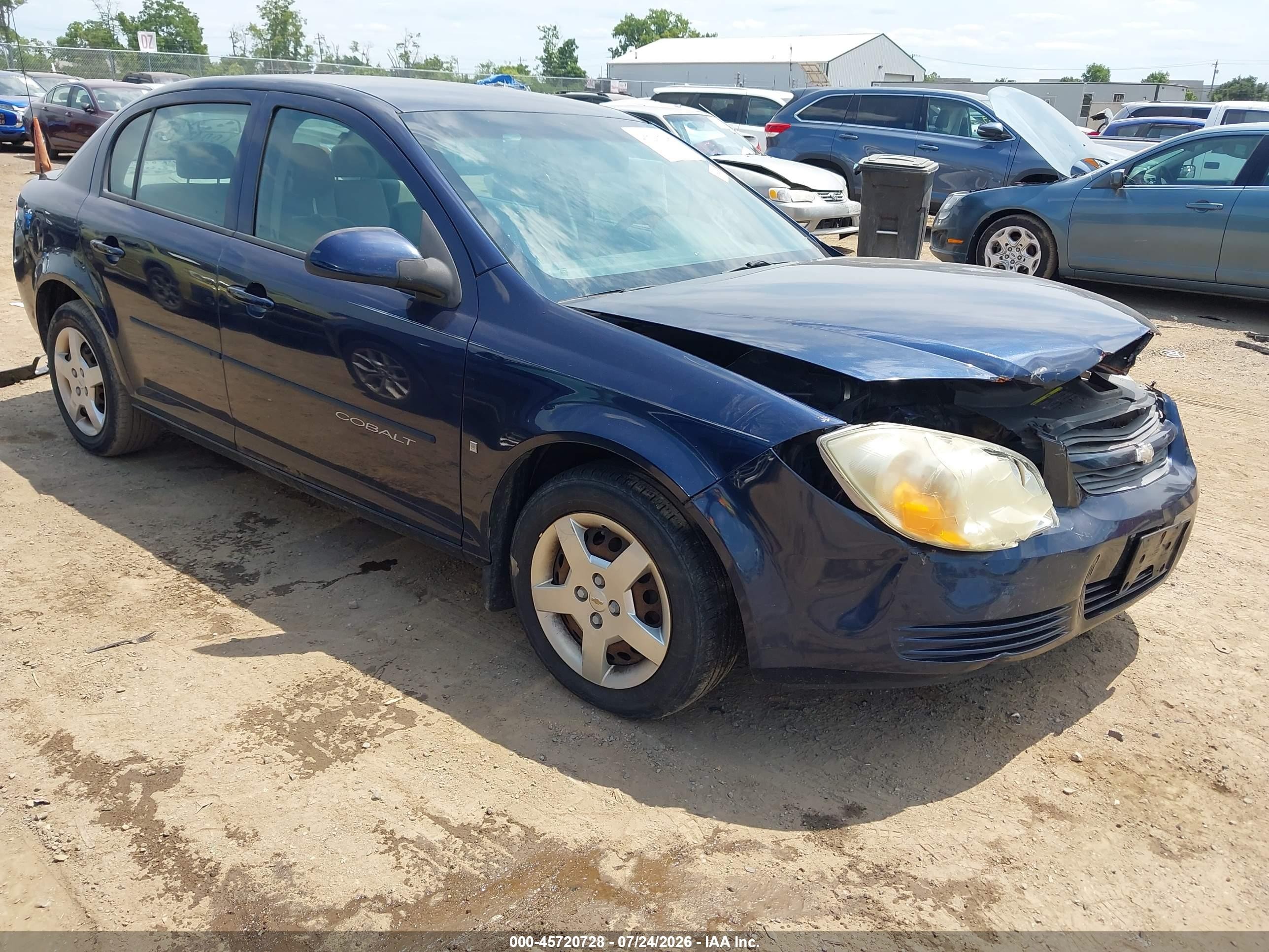 2008 Chevrolet Cobalt Lt Blue vin: 1G1AL58FX87131594
