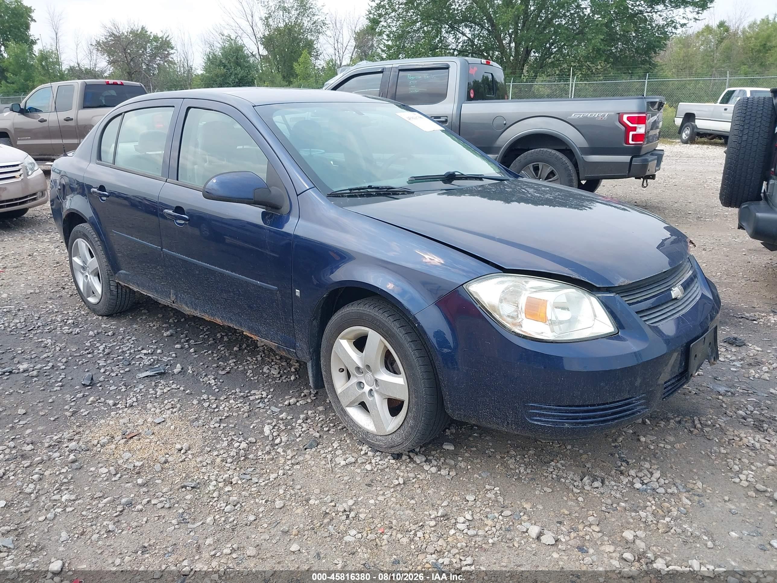 2008 Chevrolet Cobalt Lt Dark Blue vin: 1G1AL58FX87139680