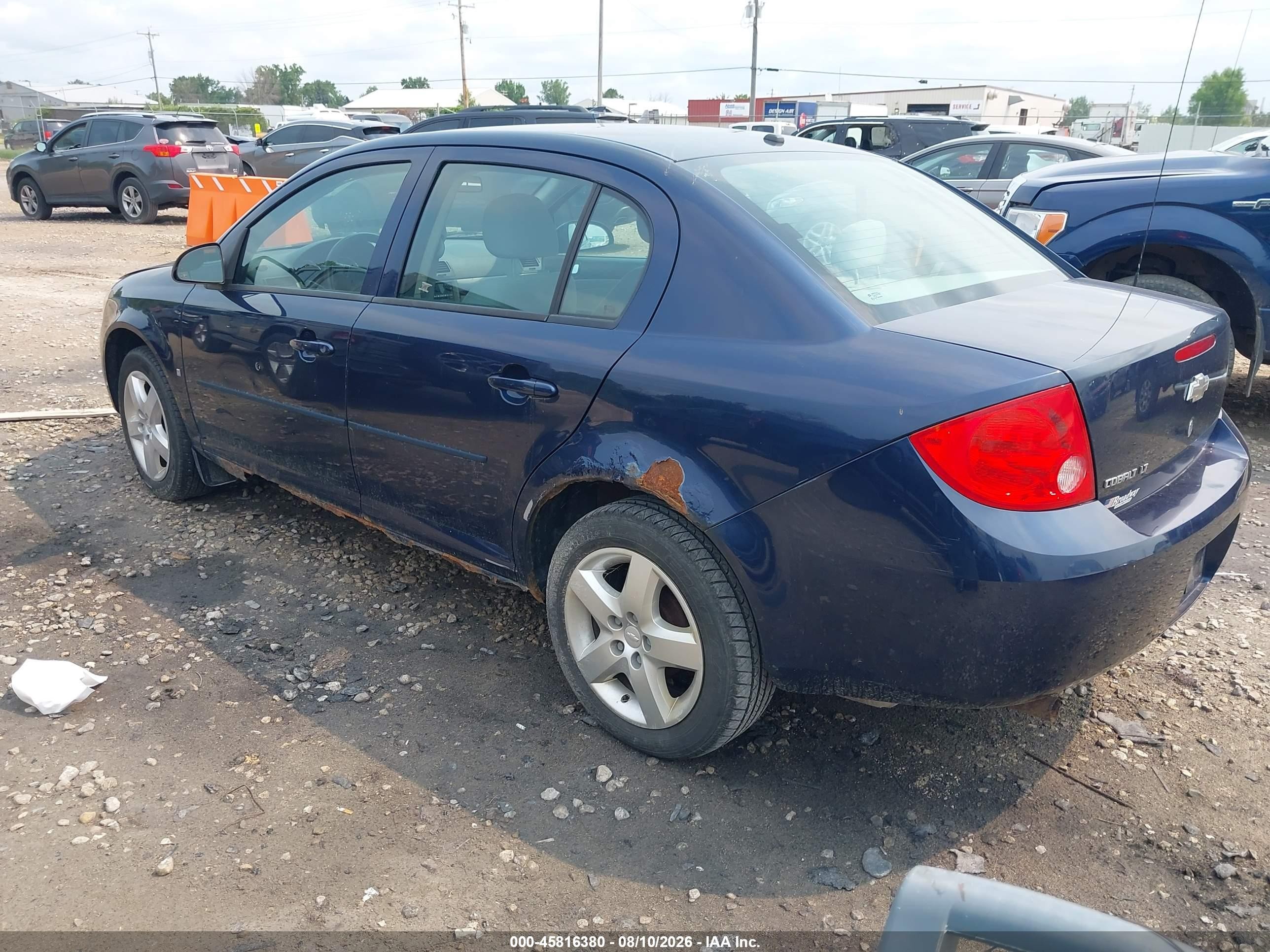 2008 Chevrolet Cobalt Lt Dark Blue vin: 1G1AL58FX87139680