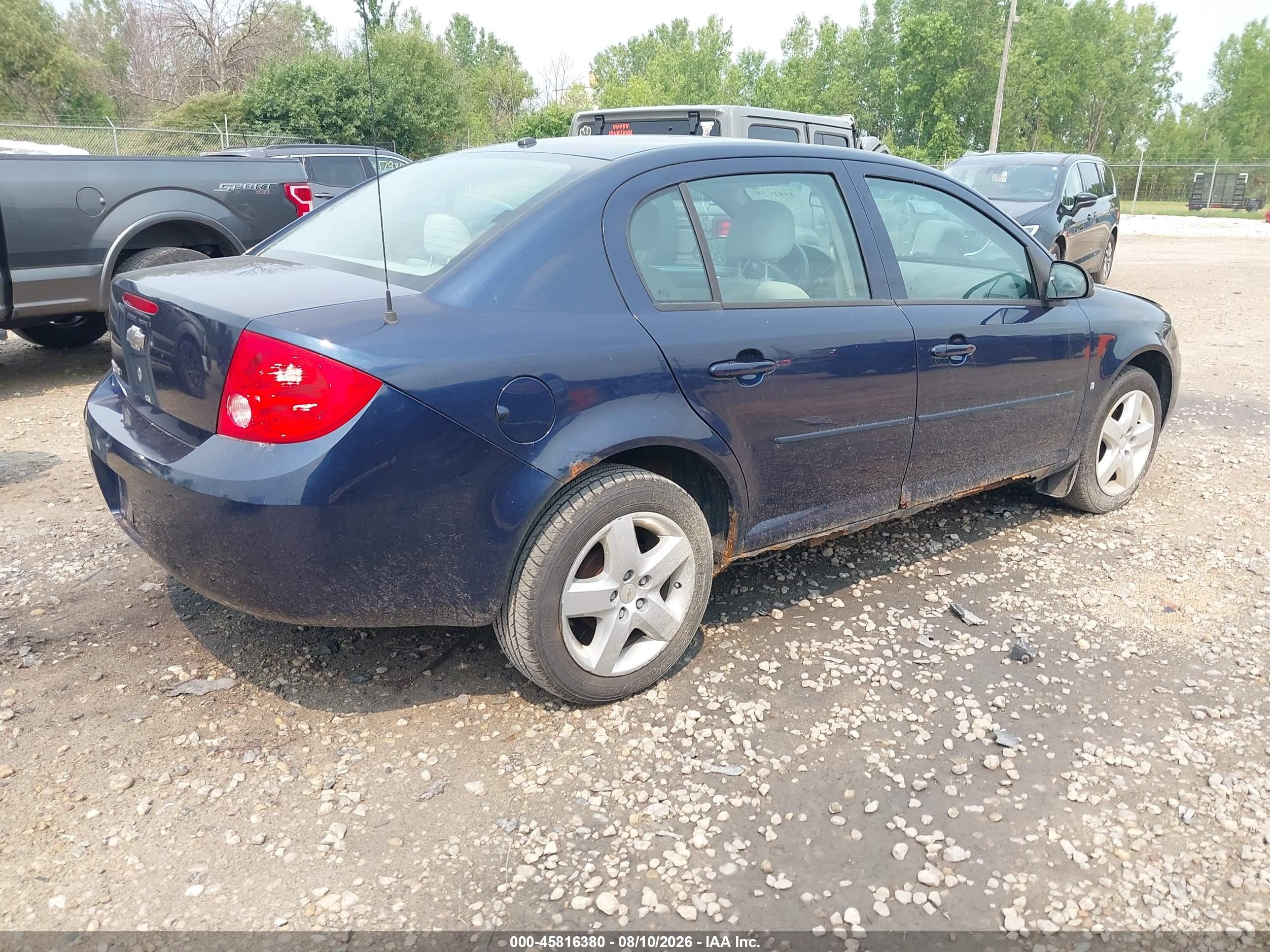 2008 Chevrolet Cobalt Lt Dark Blue vin: 1G1AL58FX87139680