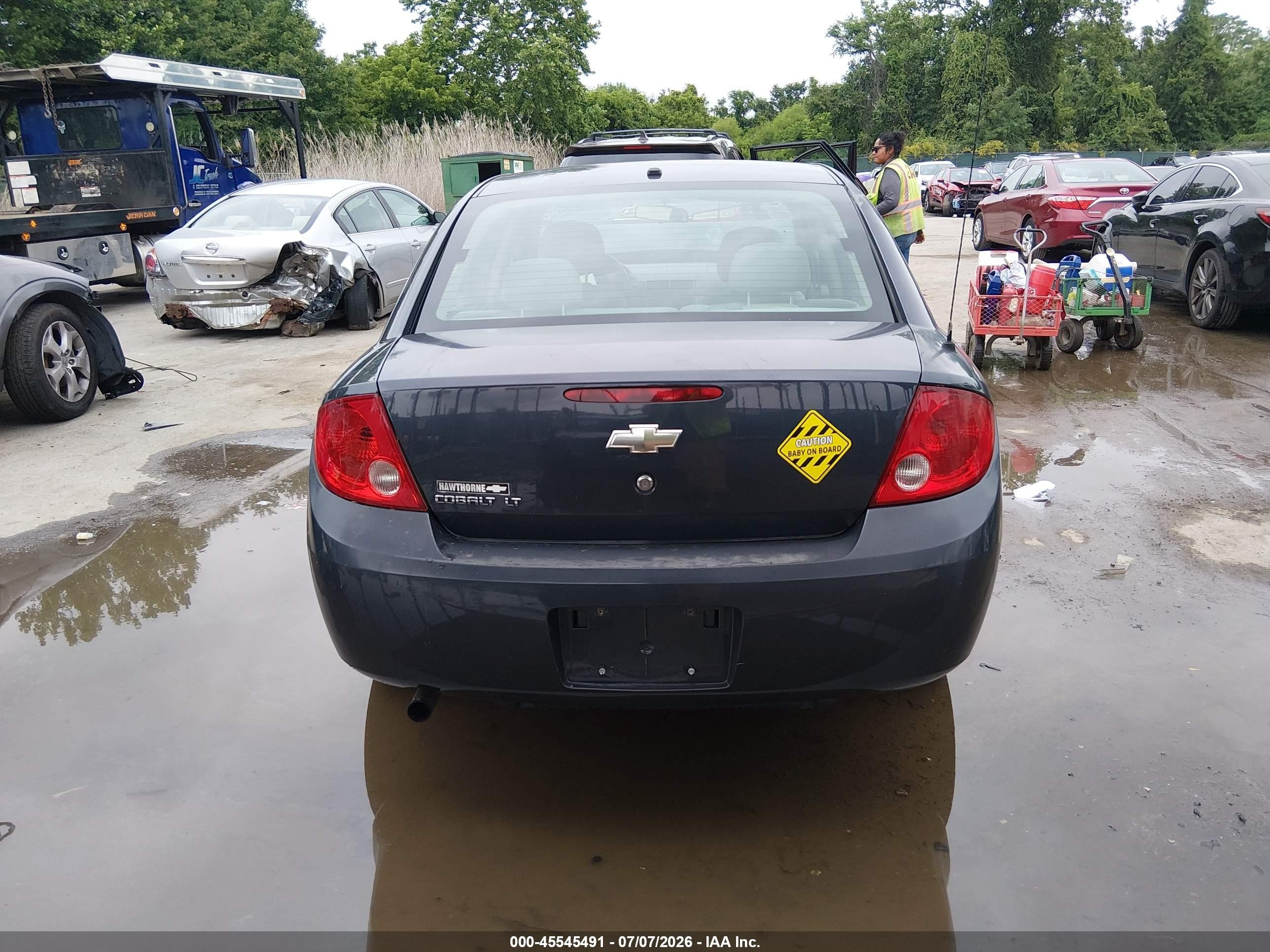 2008 Chevrolet Cobalt Lt Серый vin: 1G1AL58FX87167544