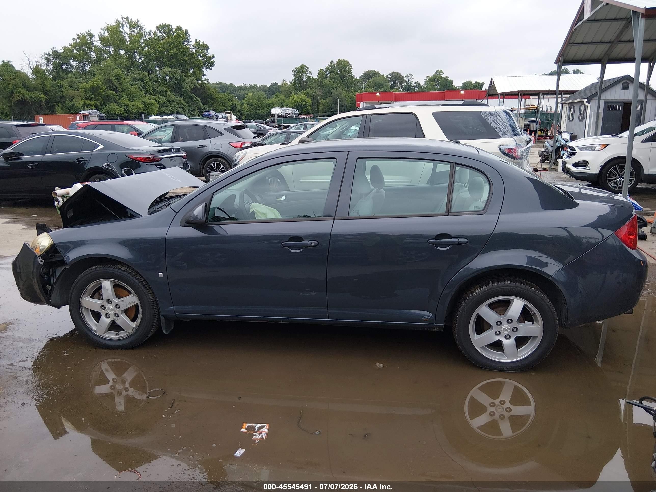 2008 Chevrolet Cobalt Lt Серый vin: 1G1AL58FX87167544