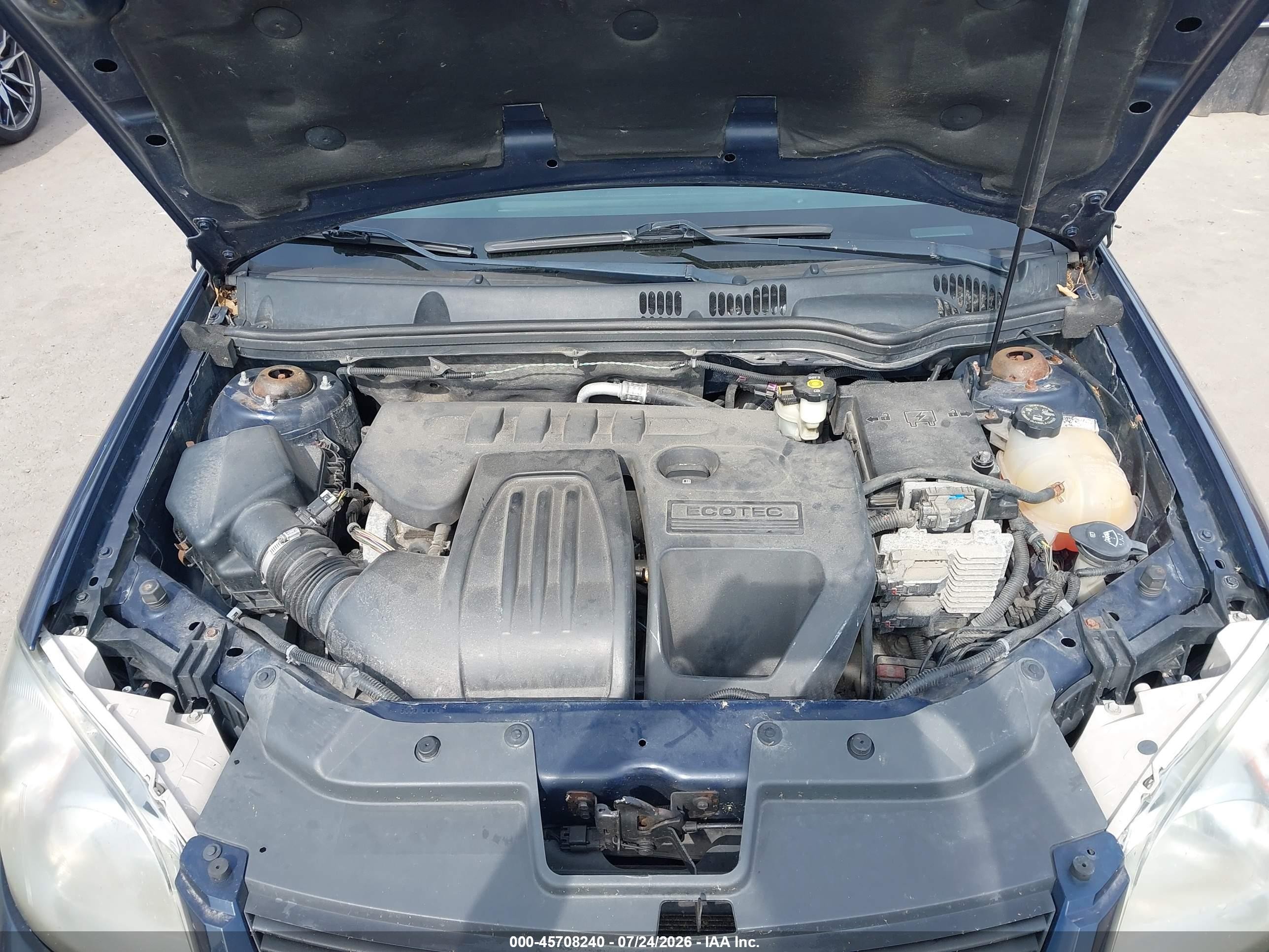 2008 Chevrolet Cobalt Lt Blue vin: 1G1AL58FX87298909