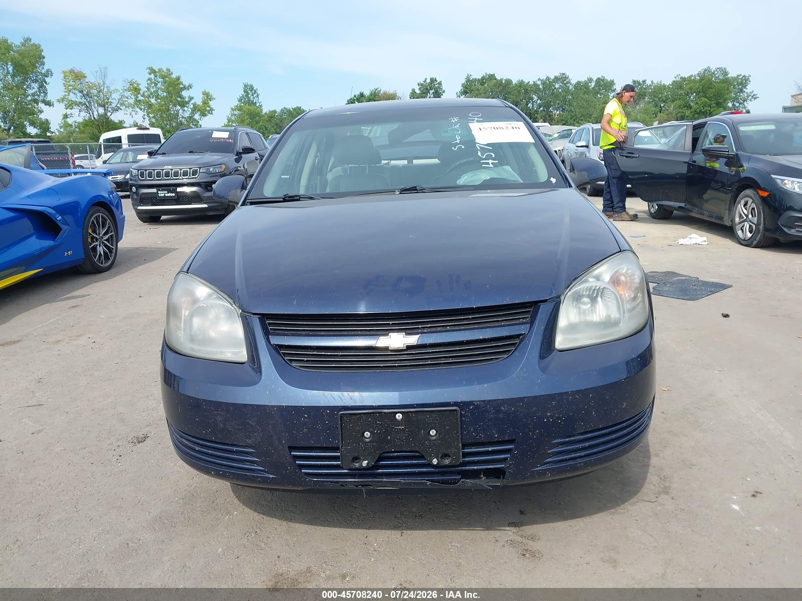 2008 Chevrolet Cobalt Lt Blue vin: 1G1AL58FX87298909