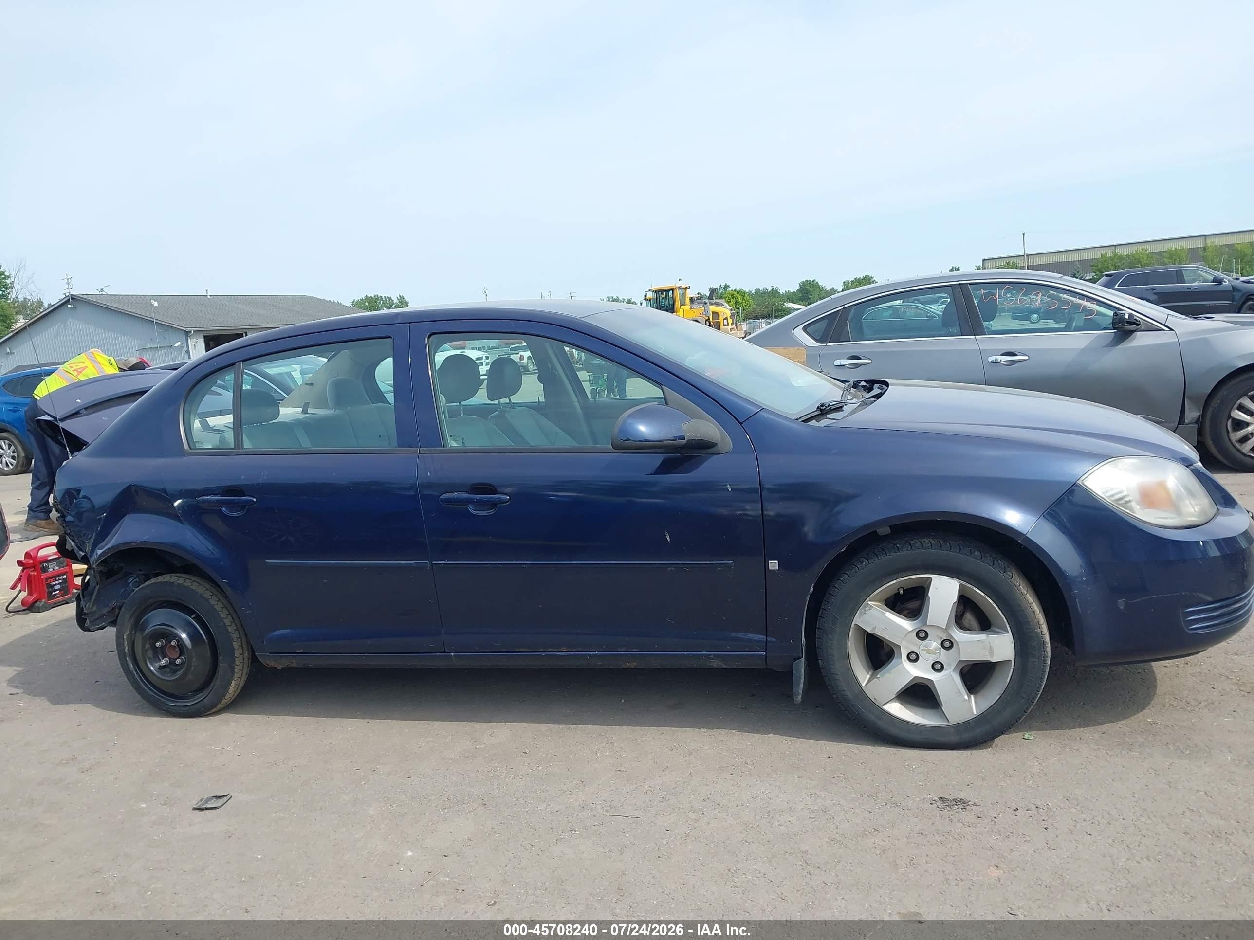 2008 Chevrolet Cobalt Lt Blue vin: 1G1AL58FX87298909