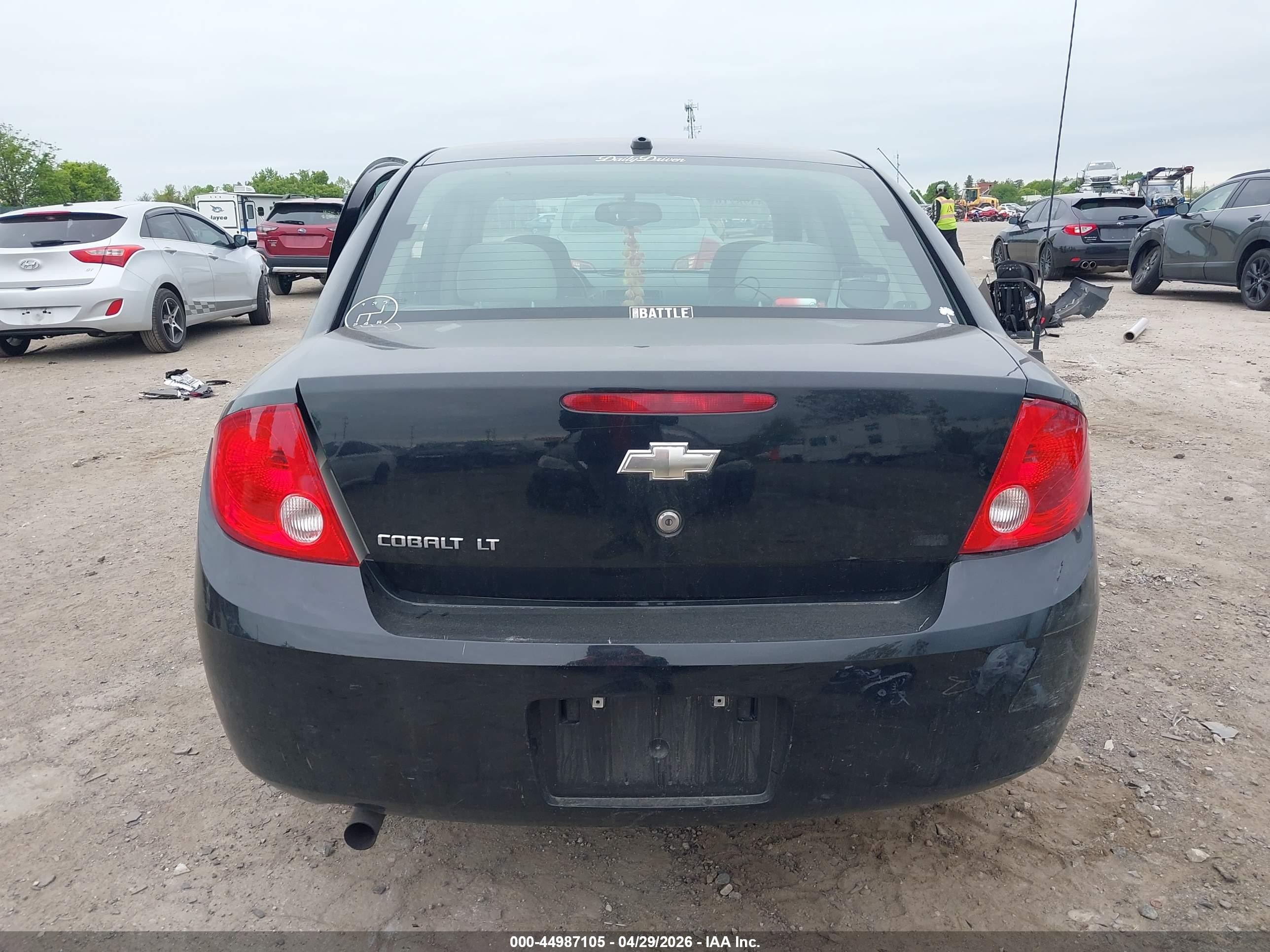2009 Chevrolet Cobalt Lt Black vin: 1G1AL58H397139796