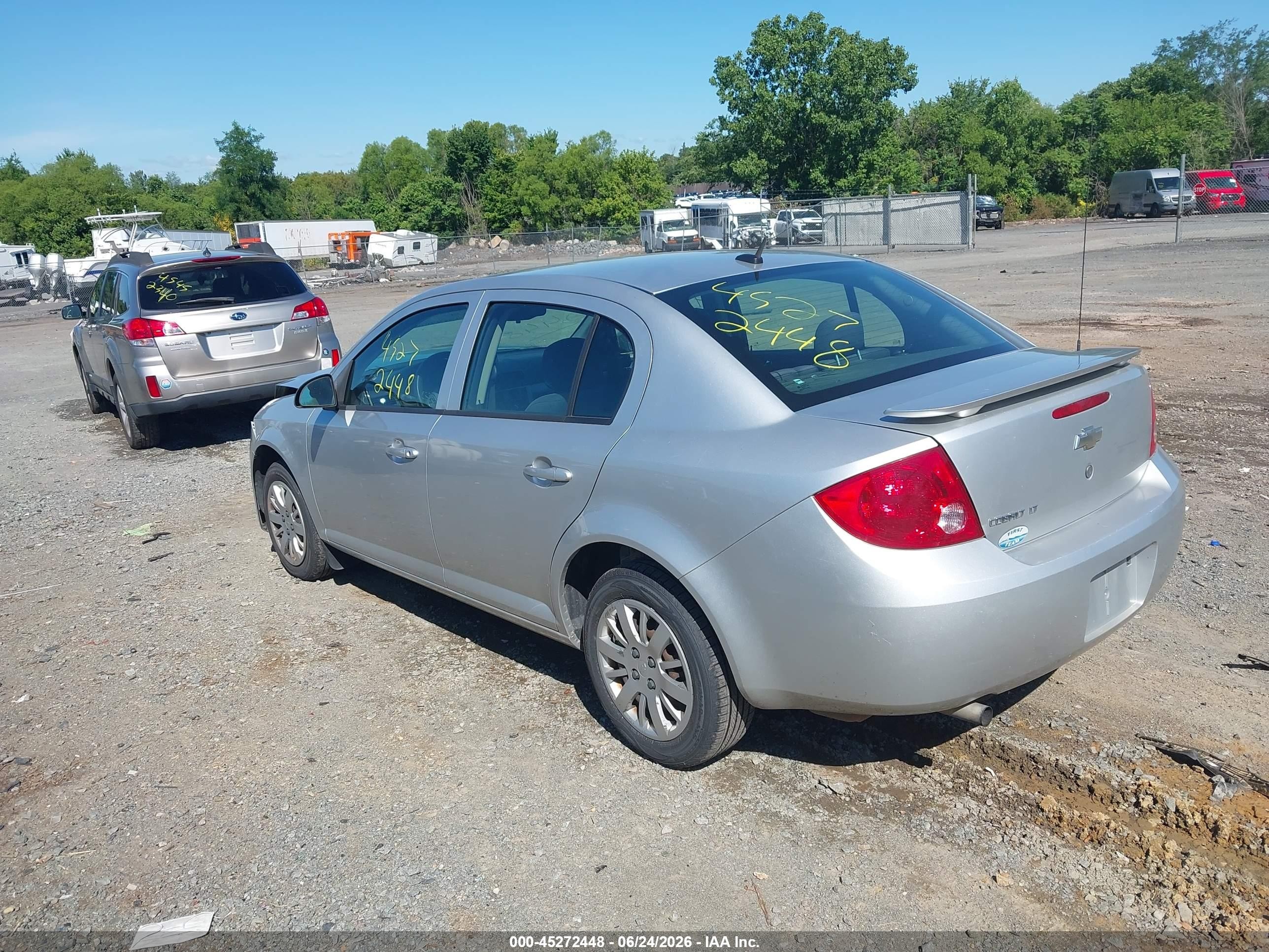 2009 Chevrolet Cobalt Lt Серебряный vin: 1G1AL58H597126614