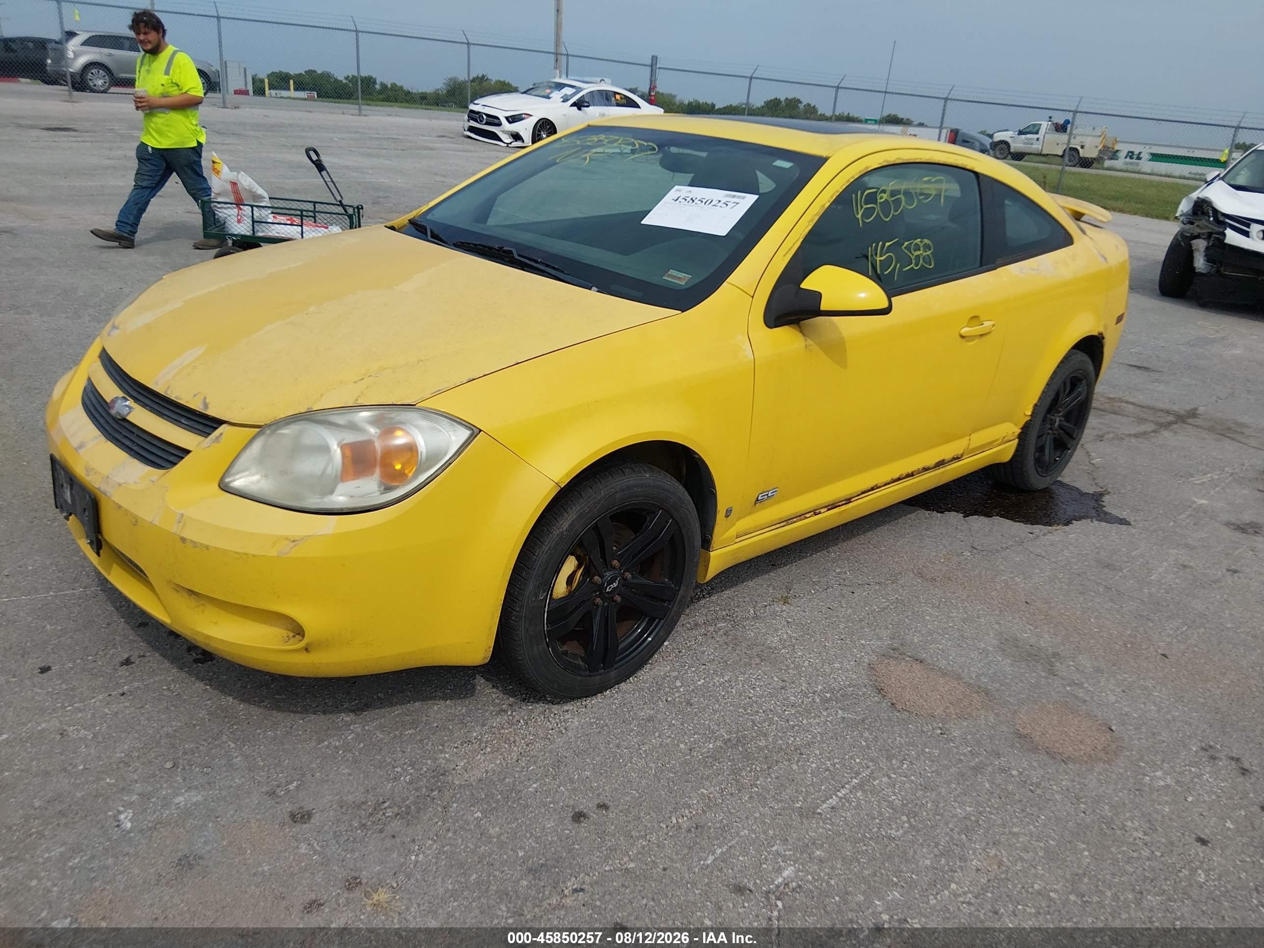 2007 Chevrolet Cobalt Ss Yellow vin: 1G1AM15B477122380