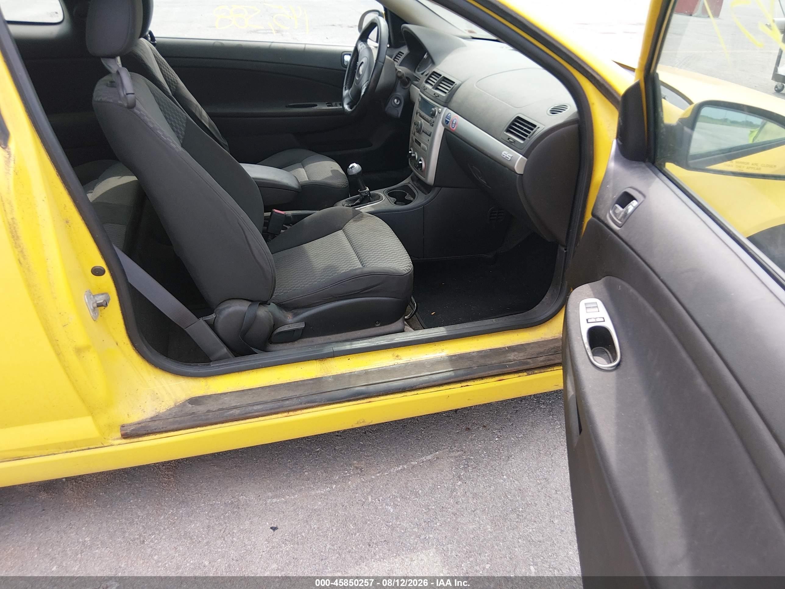 2007 Chevrolet Cobalt Ss Yellow vin: 1G1AM15B477122380