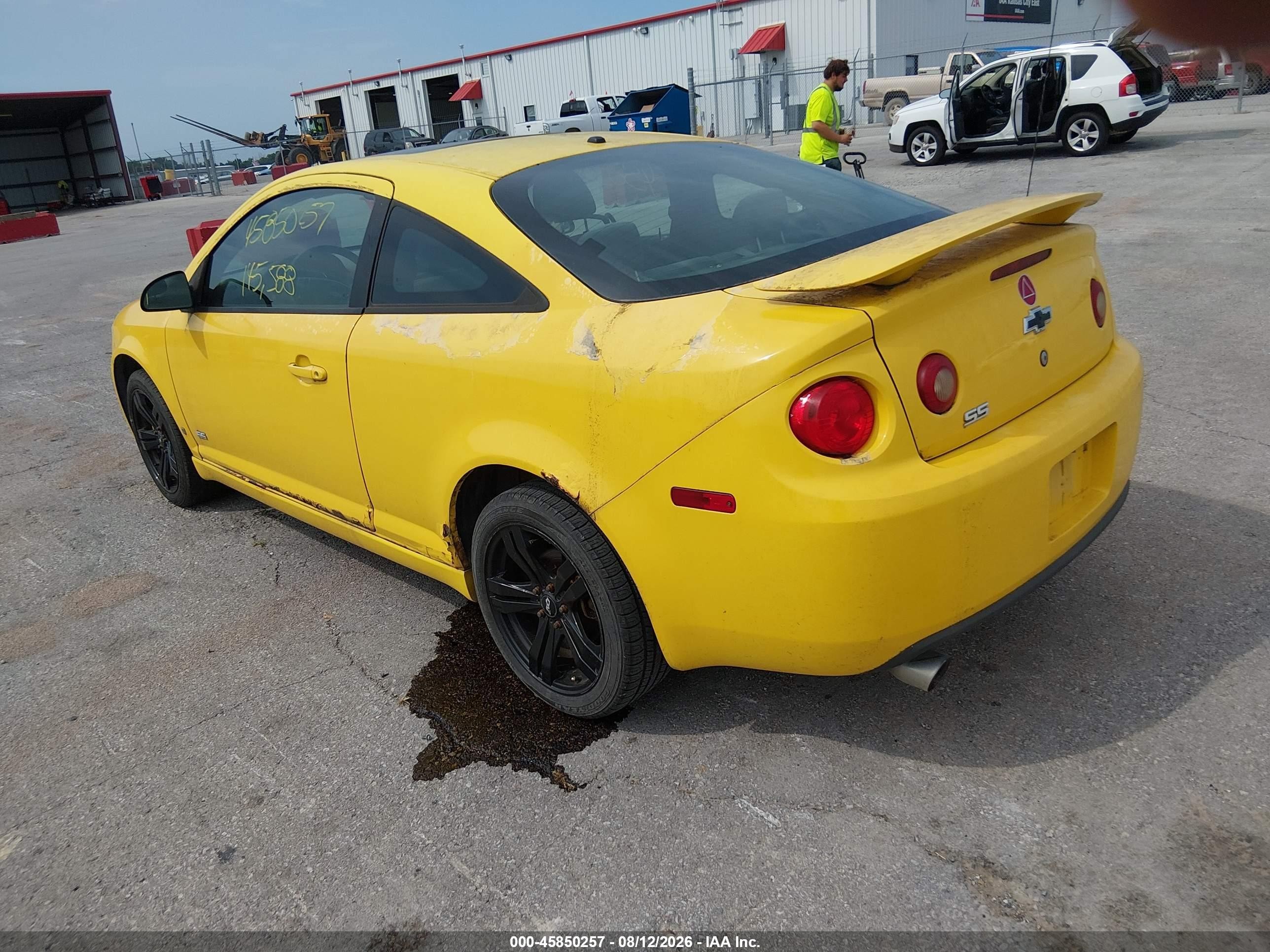 2007 Chevrolet Cobalt Ss Yellow vin: 1G1AM15B477122380