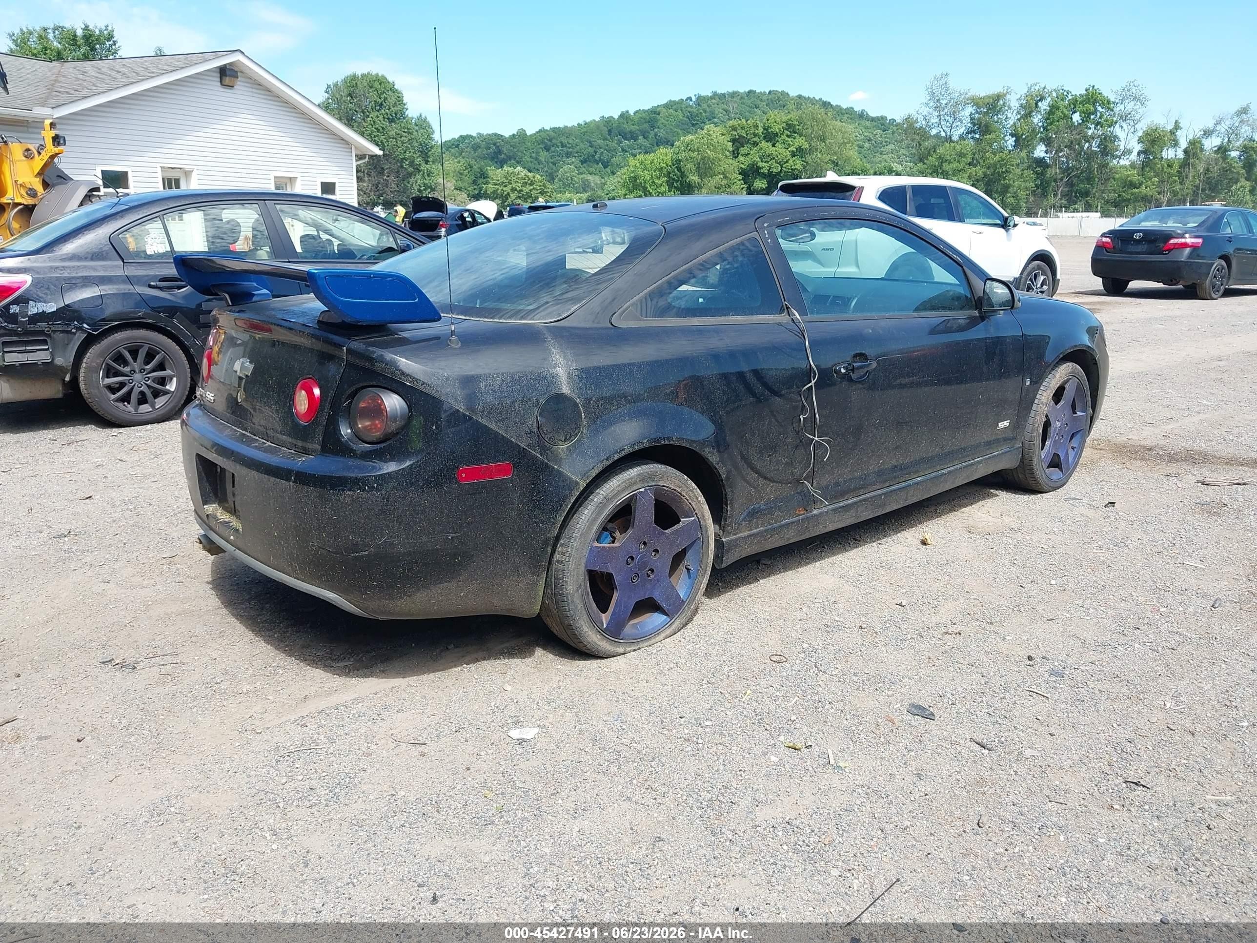 2007 Chevrolet Cobalt Ss Black vin: 1G1AM15B577221287