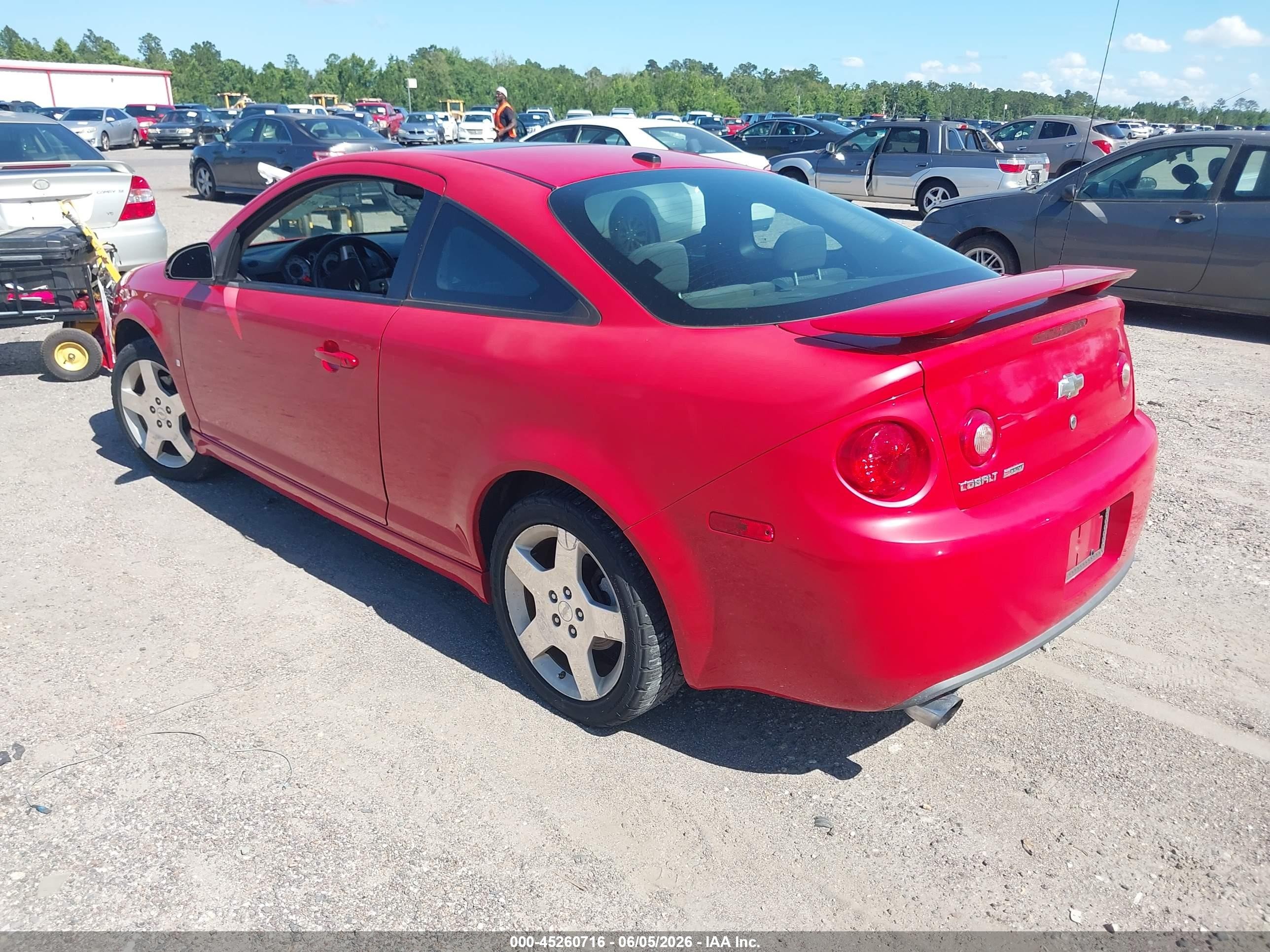 2008 Chevrolet Cobalt Sport Красный vin: 1G1AM18BX87164761