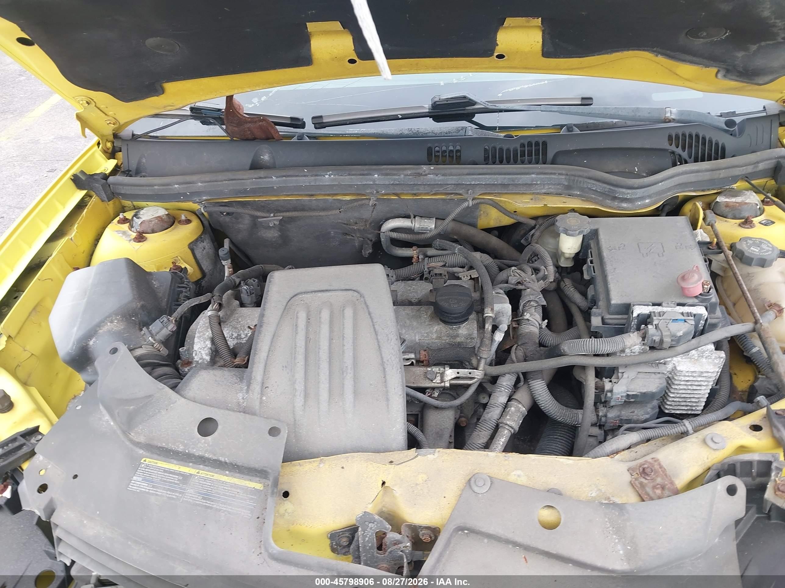 2008 Chevrolet Cobalt Sport Yellow vin: 1G1AM18BX87249843