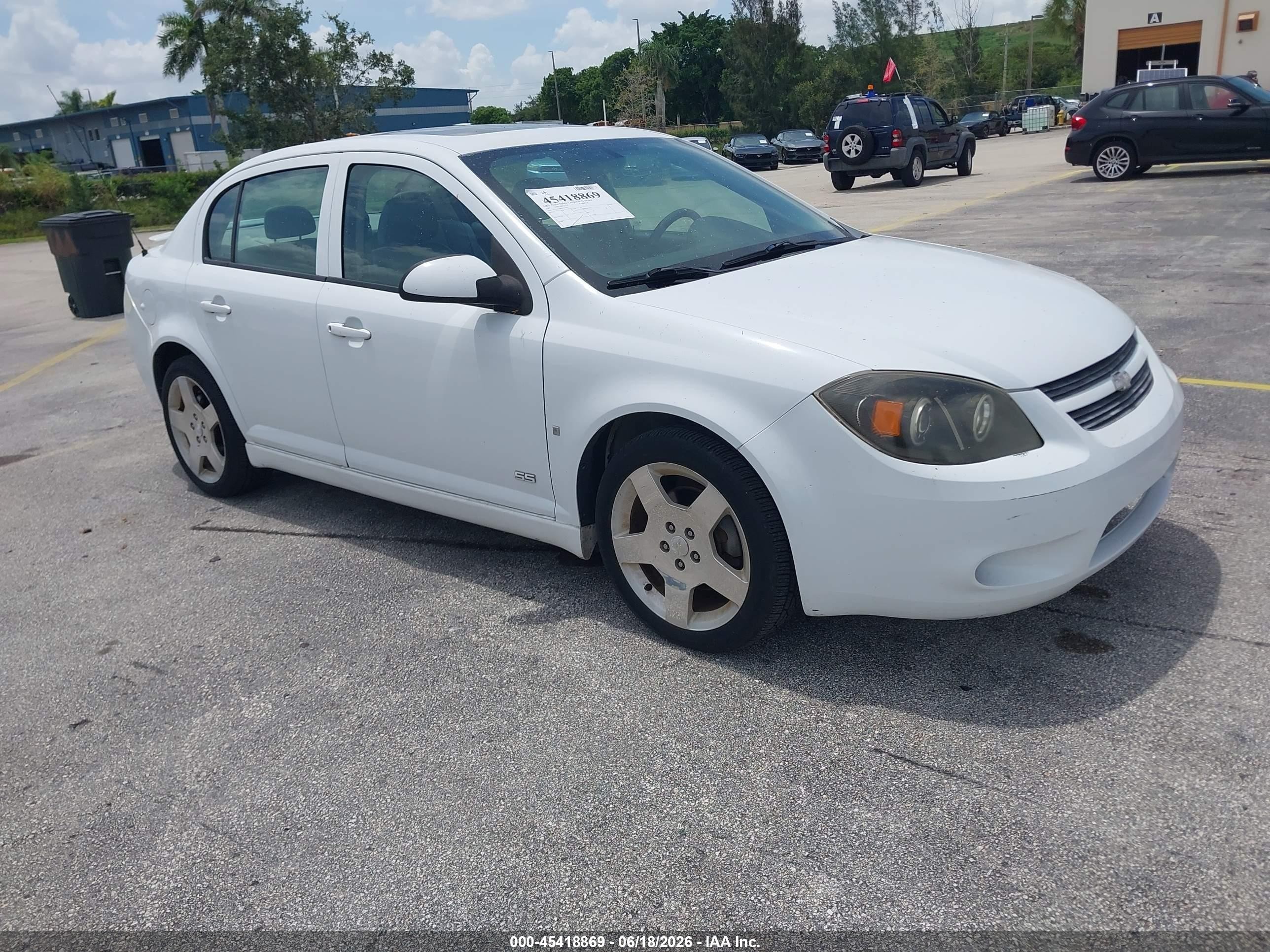 2007 Chevrolet Cobalt Ss White vin: 1G1AM58B077331957