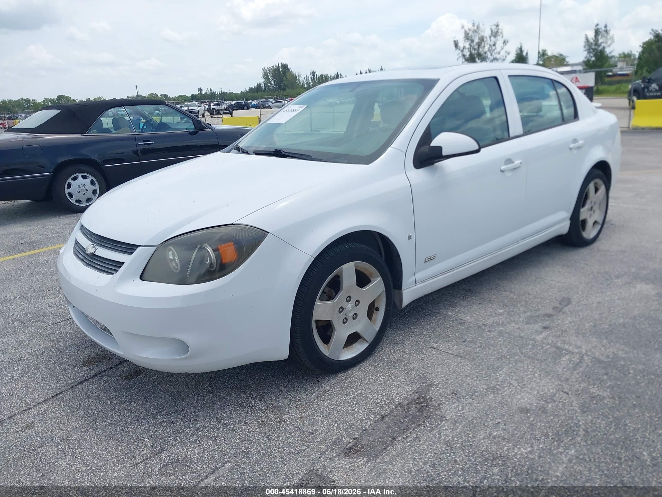 2007 Chevrolet Cobalt Ss White vin: 1G1AM58B077331957