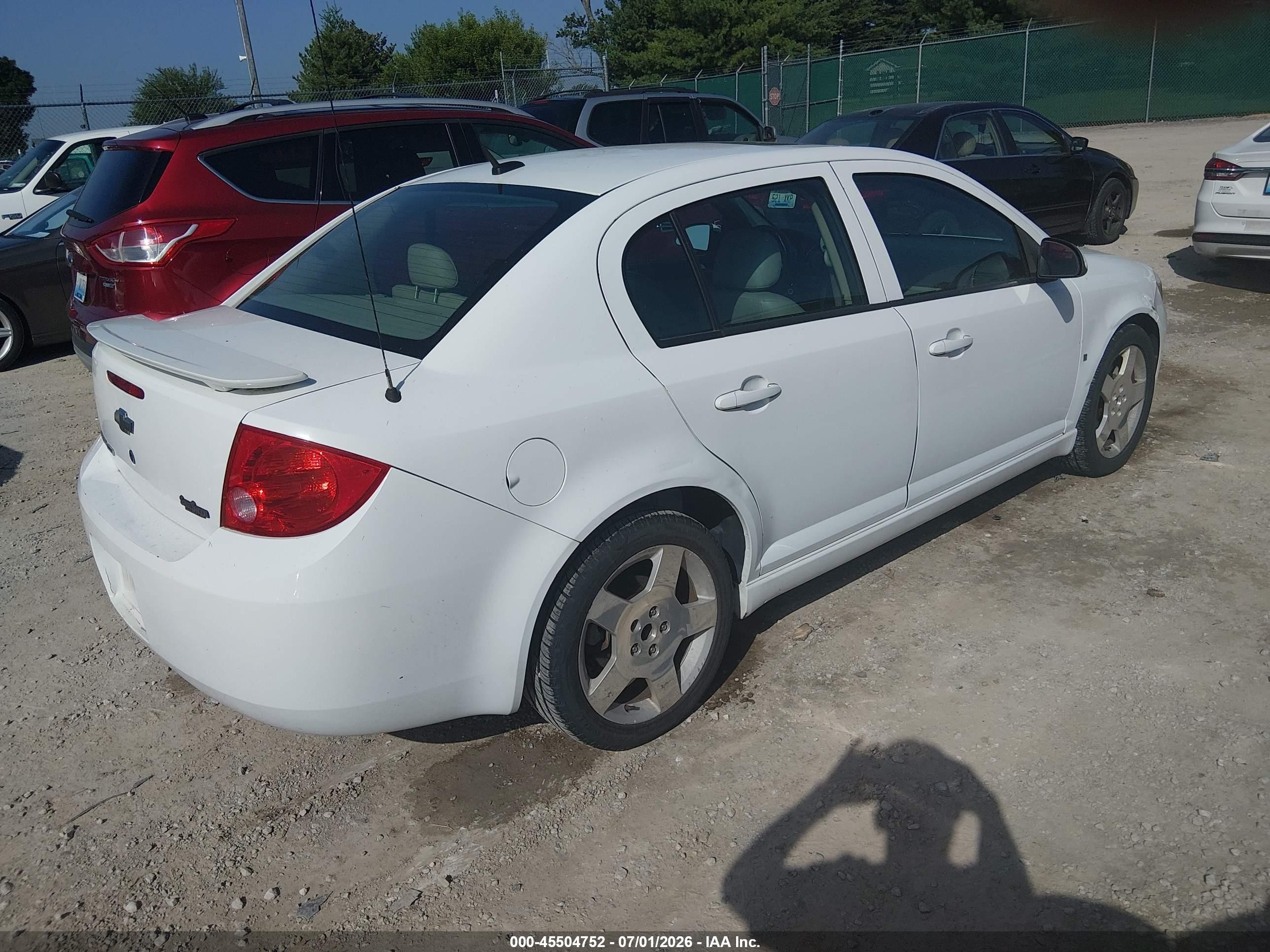 2008 Chevrolet Cobalt Sport White vin: 1G1AM58B087199266