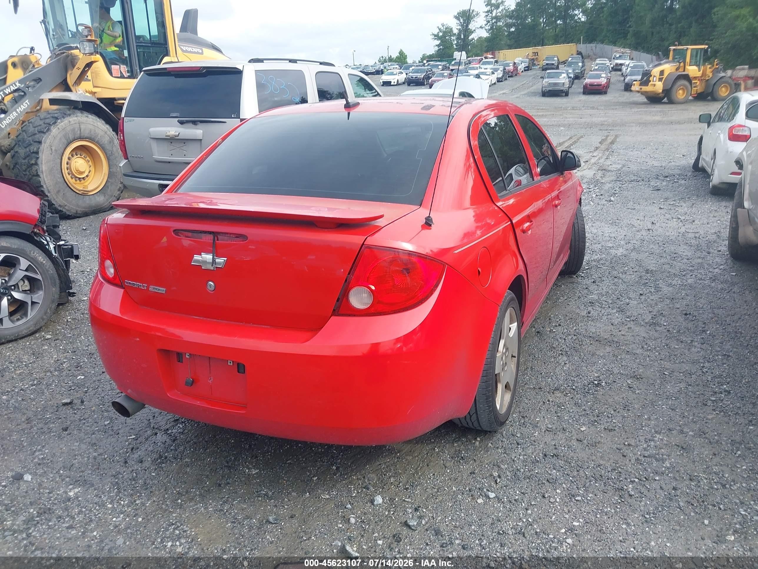 2008 Chevrolet Cobalt Sport Красный vin: 1G1AM58B687193178