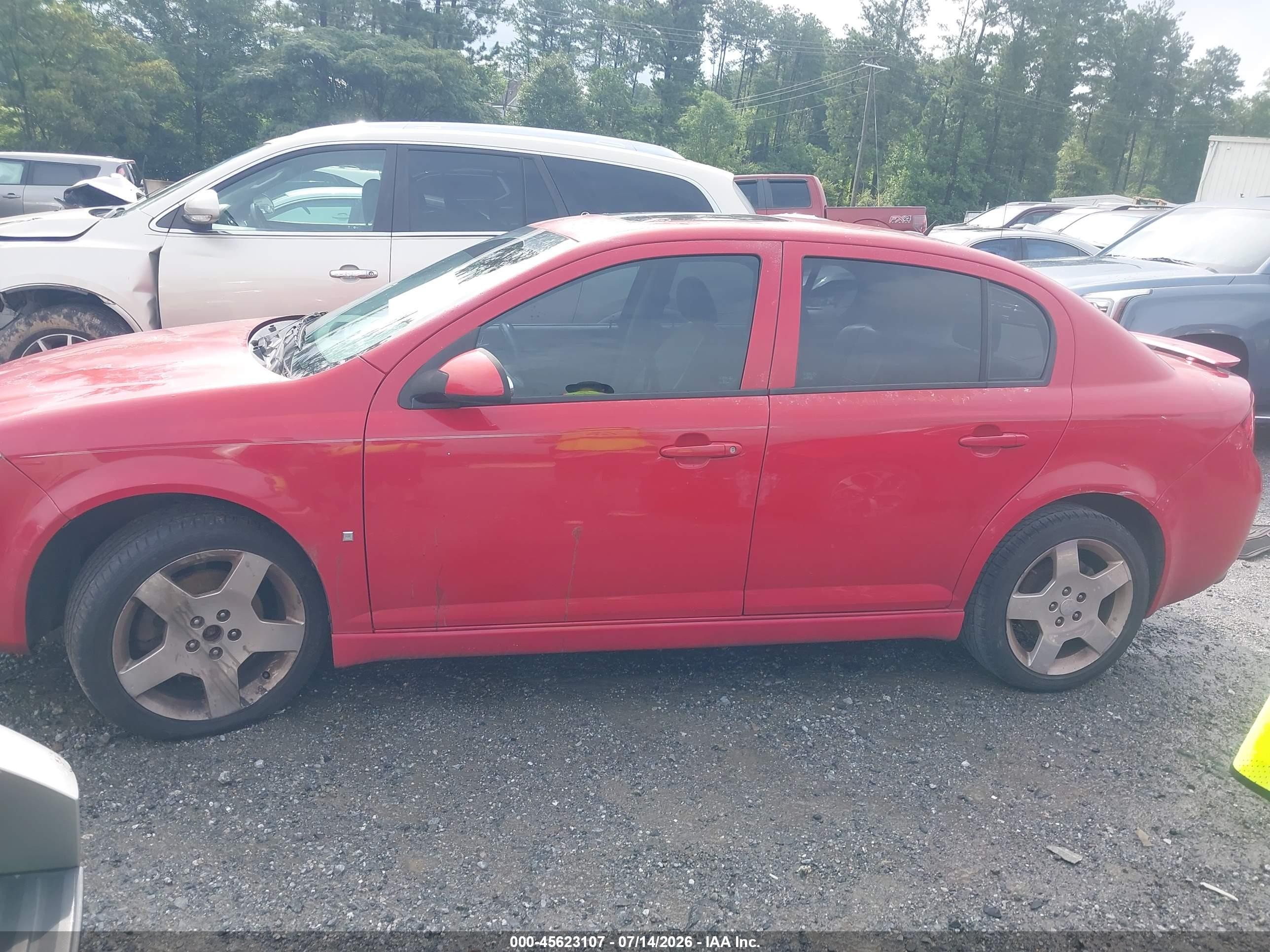 2008 Chevrolet Cobalt Sport Красный vin: 1G1AM58B687193178