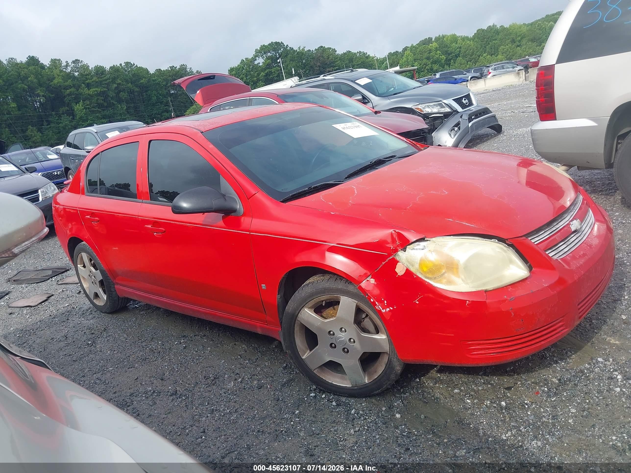 2008 Chevrolet Cobalt Sport Красный vin: 1G1AM58B687193178