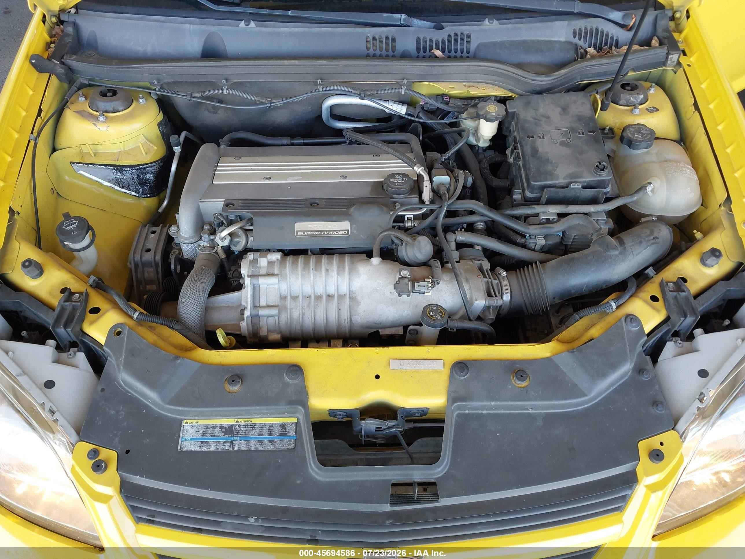 2006 Chevrolet Cobalt Ss Supercharged Yellow vin: 1G1AP14P767867935