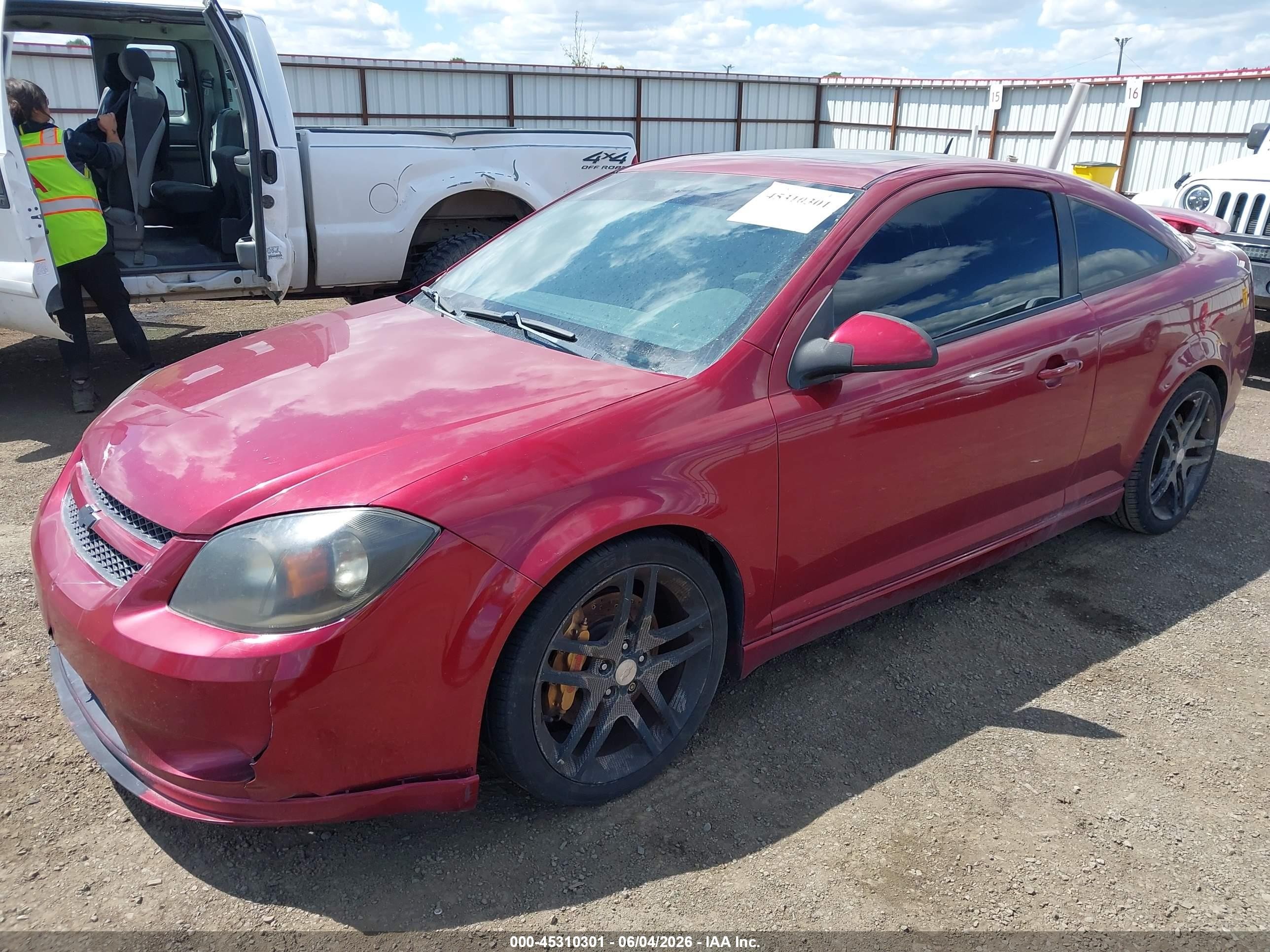 2008 Chevrolet Cobalt Ss Burgundy vin: 1G1AP18XX87344034