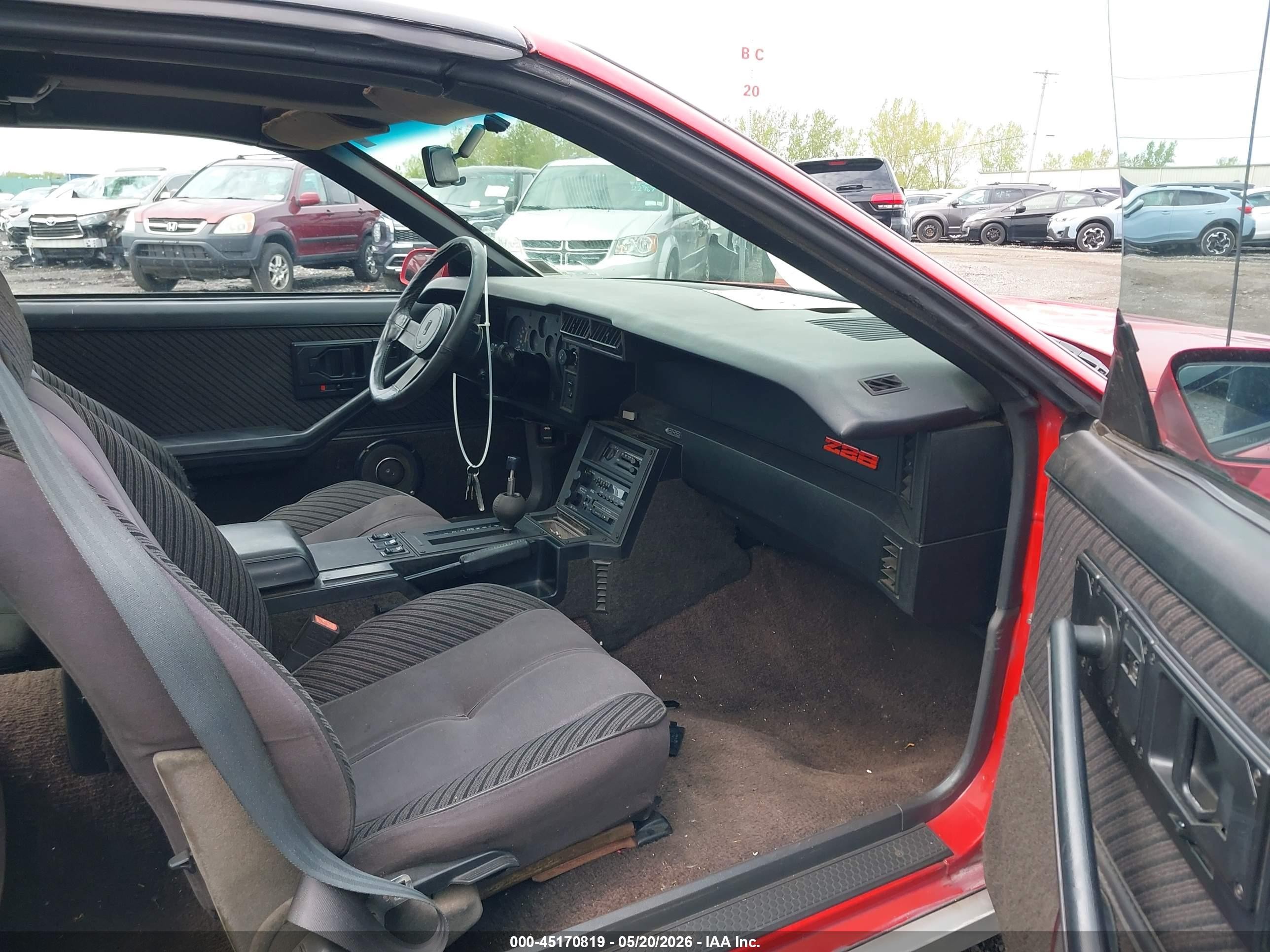 1984 Chevrolet Camaro   Red vin: 1G1AP87H7EL211186
