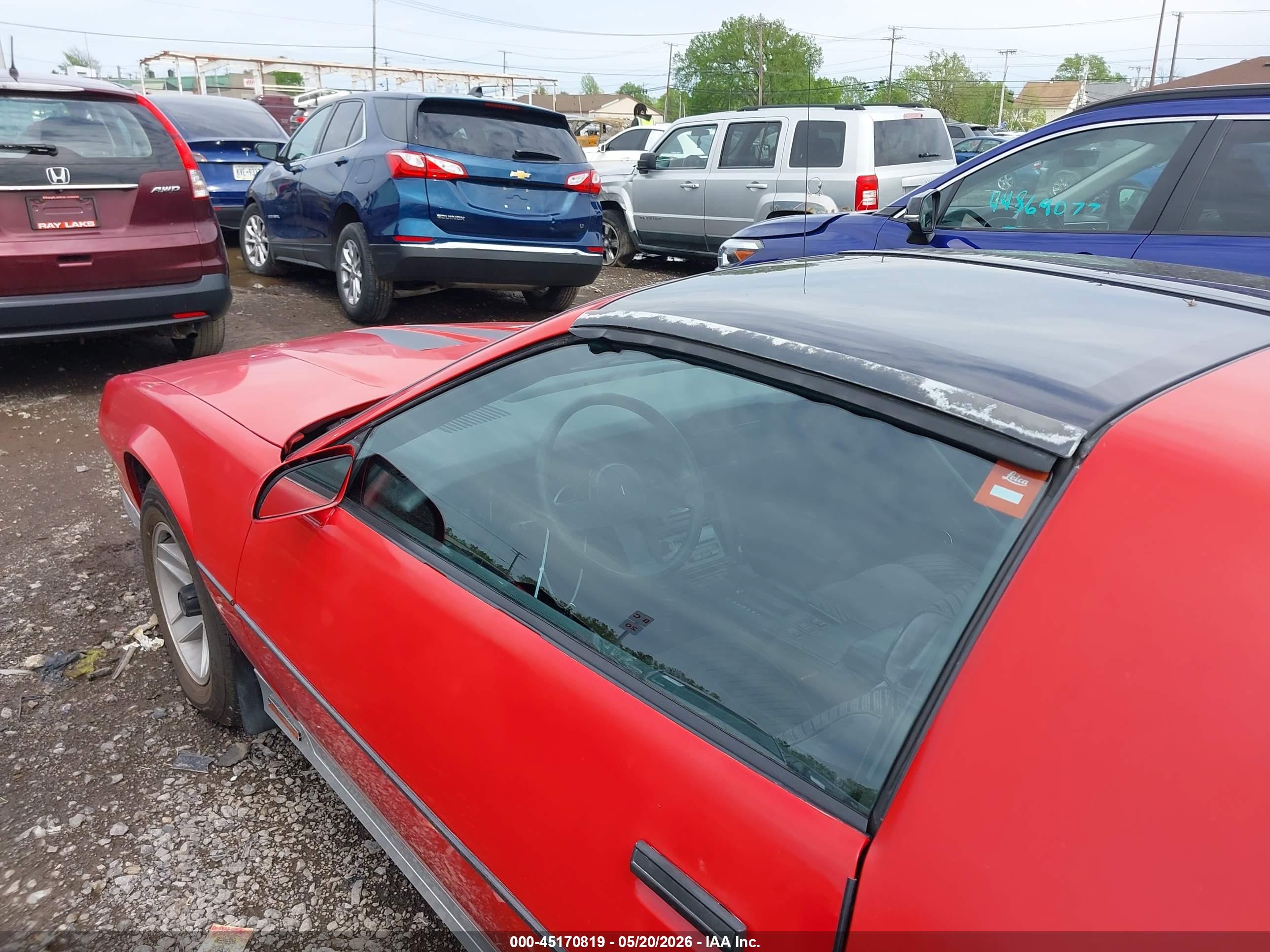 1984 Chevrolet Camaro   Red vin: 1G1AP87H7EL211186