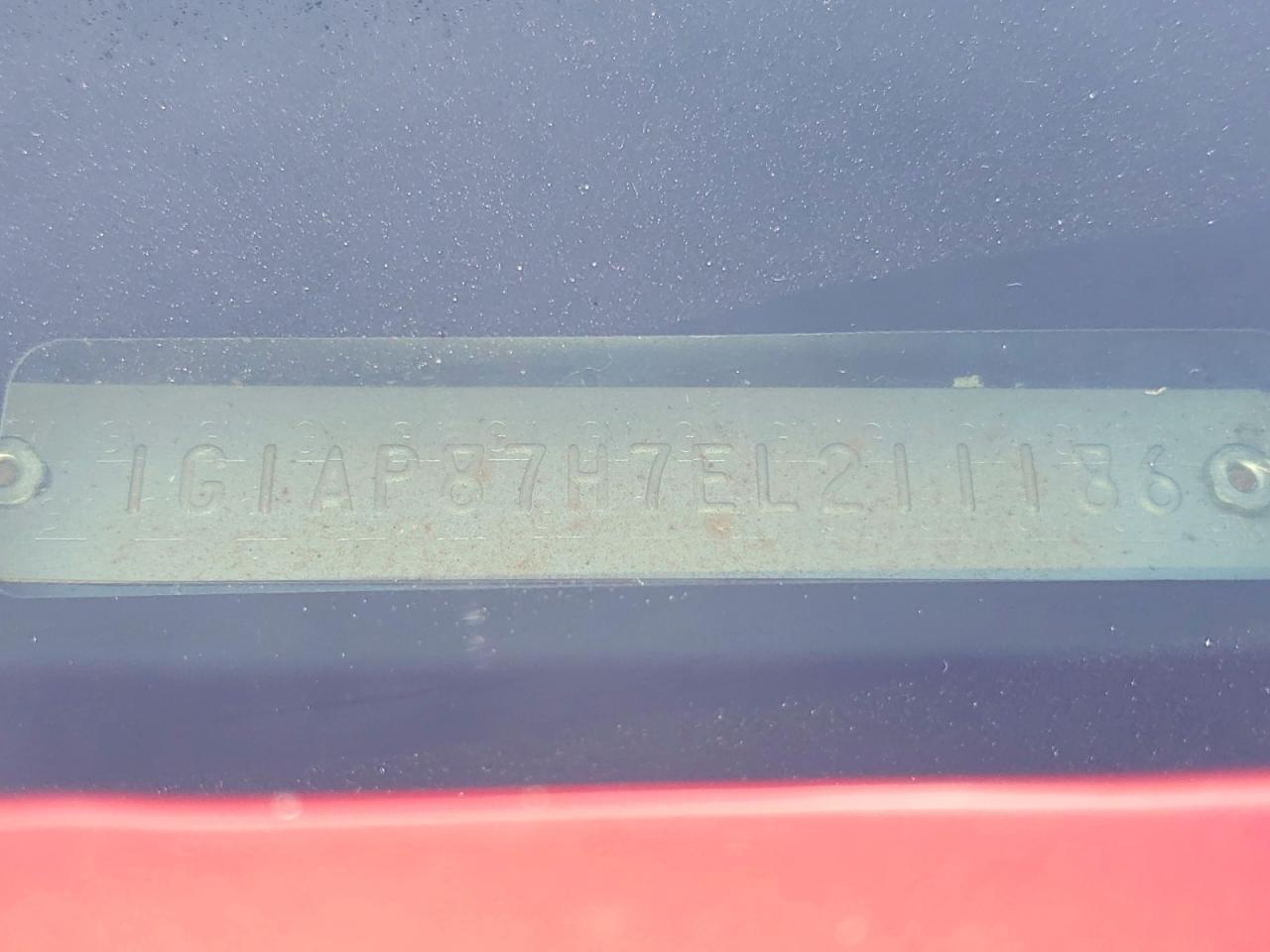 1984 Chevrolet Camaro Z28 Red vin: 1G1AP87H7EL211186