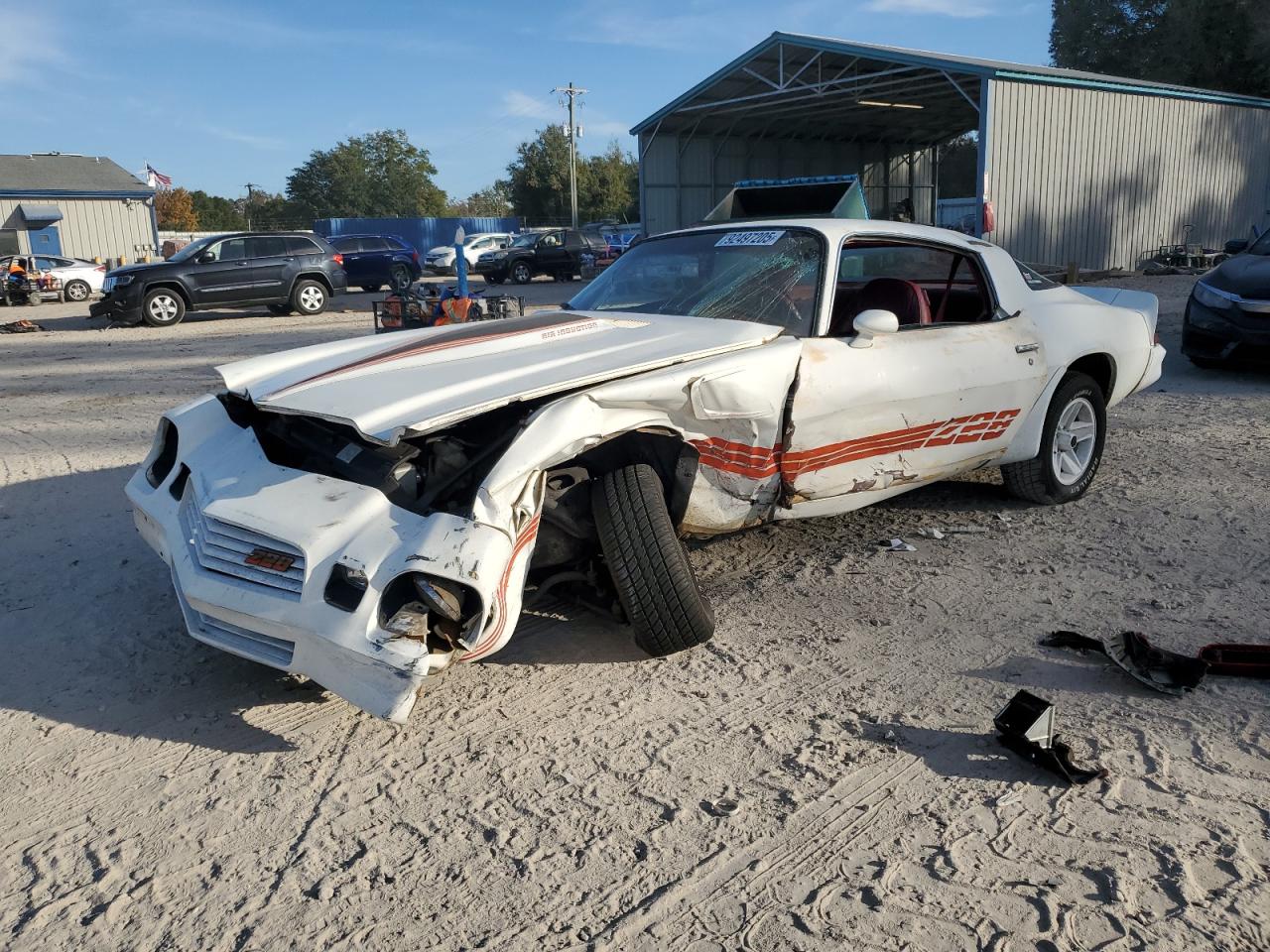 1981 Chevrolet Camaro White vin: 1G1AP87H8BL120939