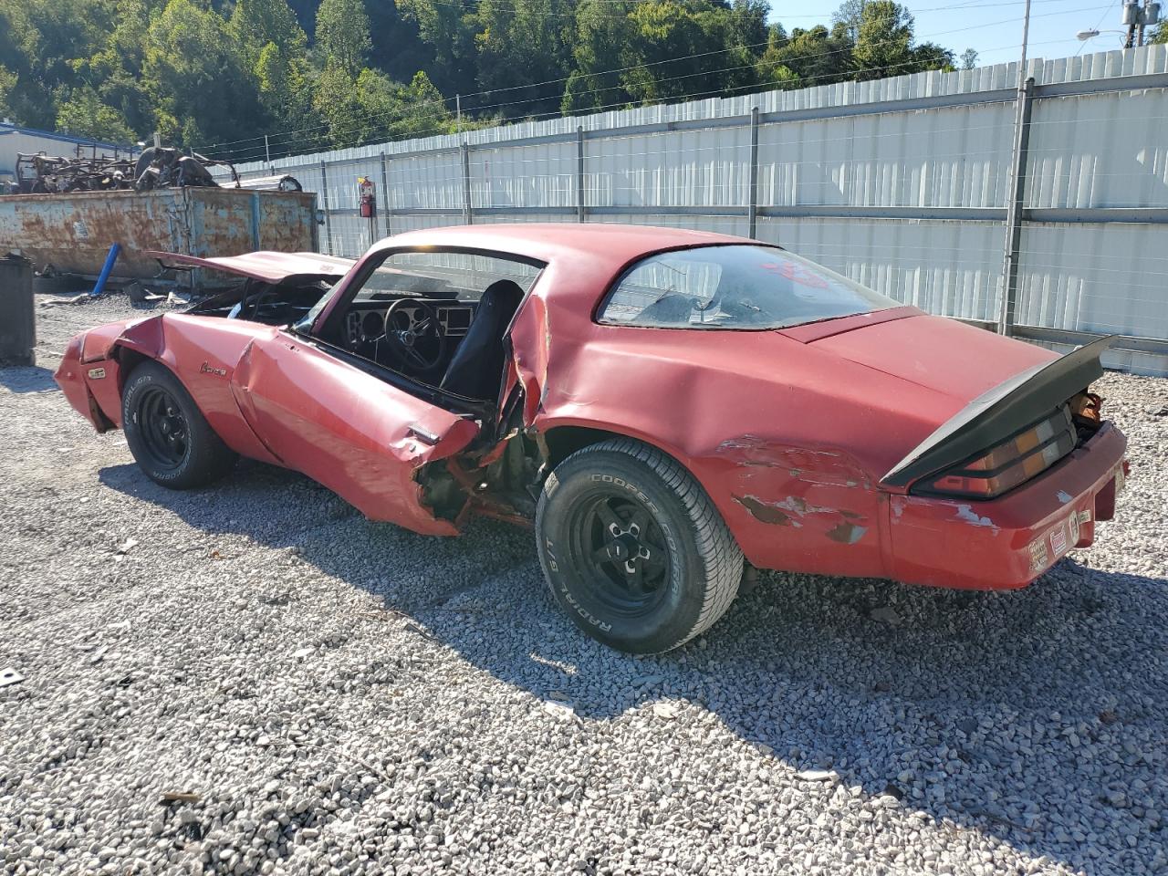 1981 Chevrolet Camaro Red vin: 1G1AP87HXBL169074