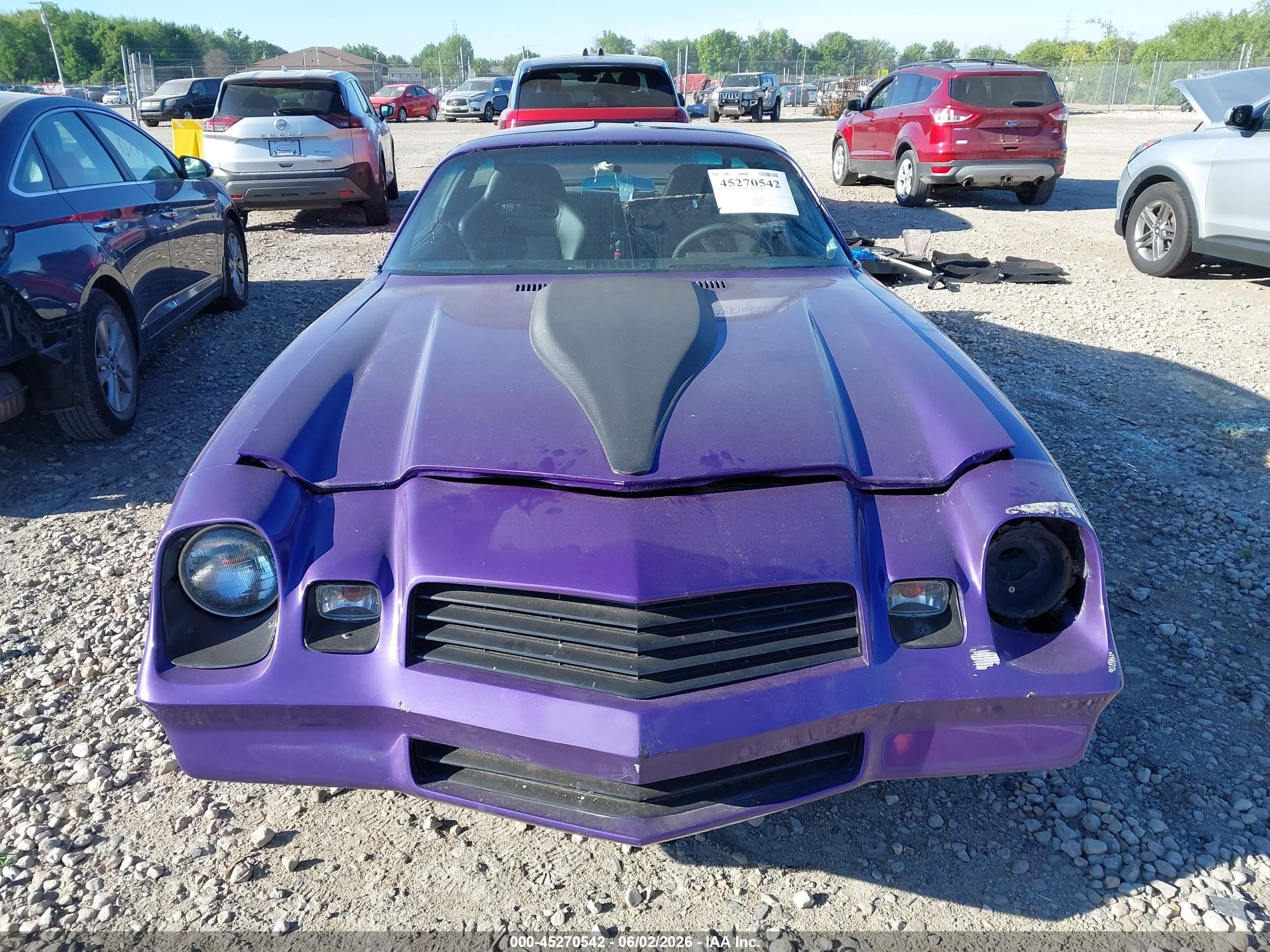 1981 Chevrolet Camaro   Purple vin: 1G1AP87J4BL181451