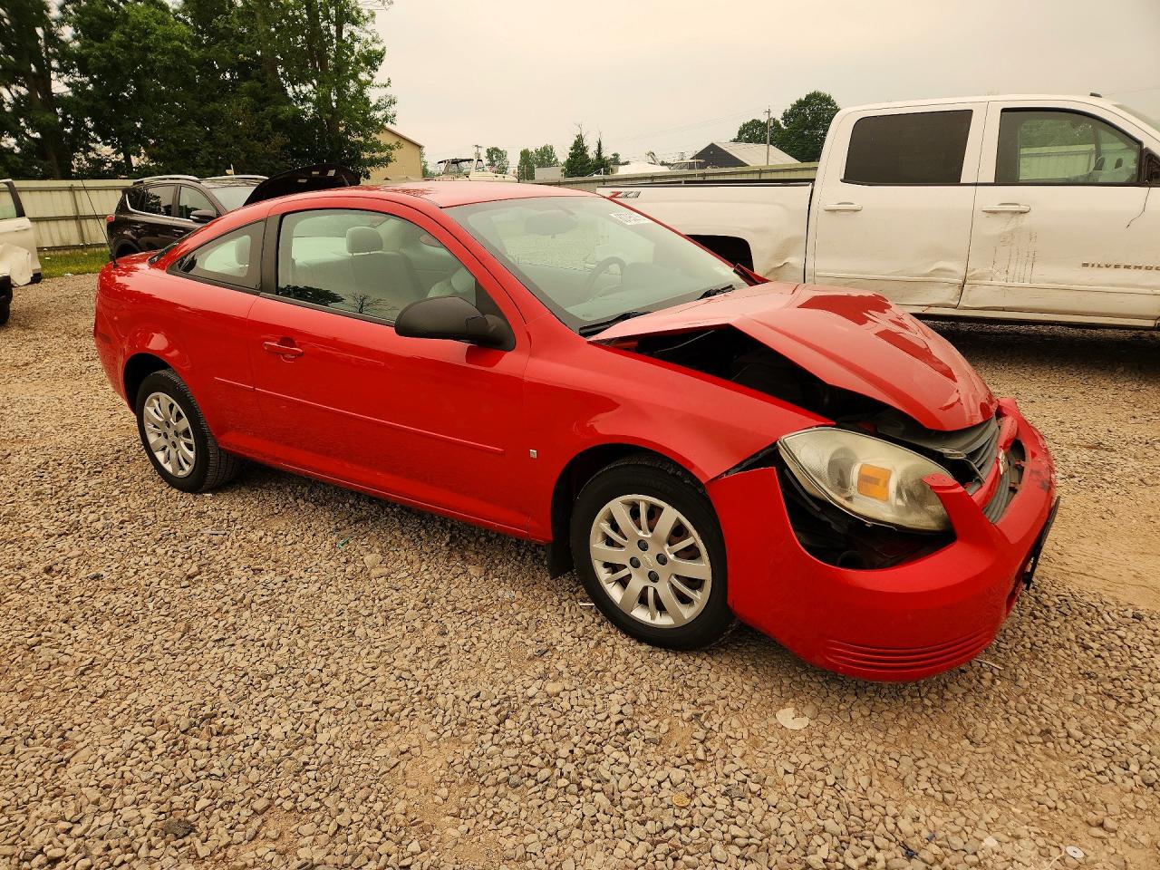 2009 Chevrolet Cobalt Ls Red vin: 1G1AS18H497138362