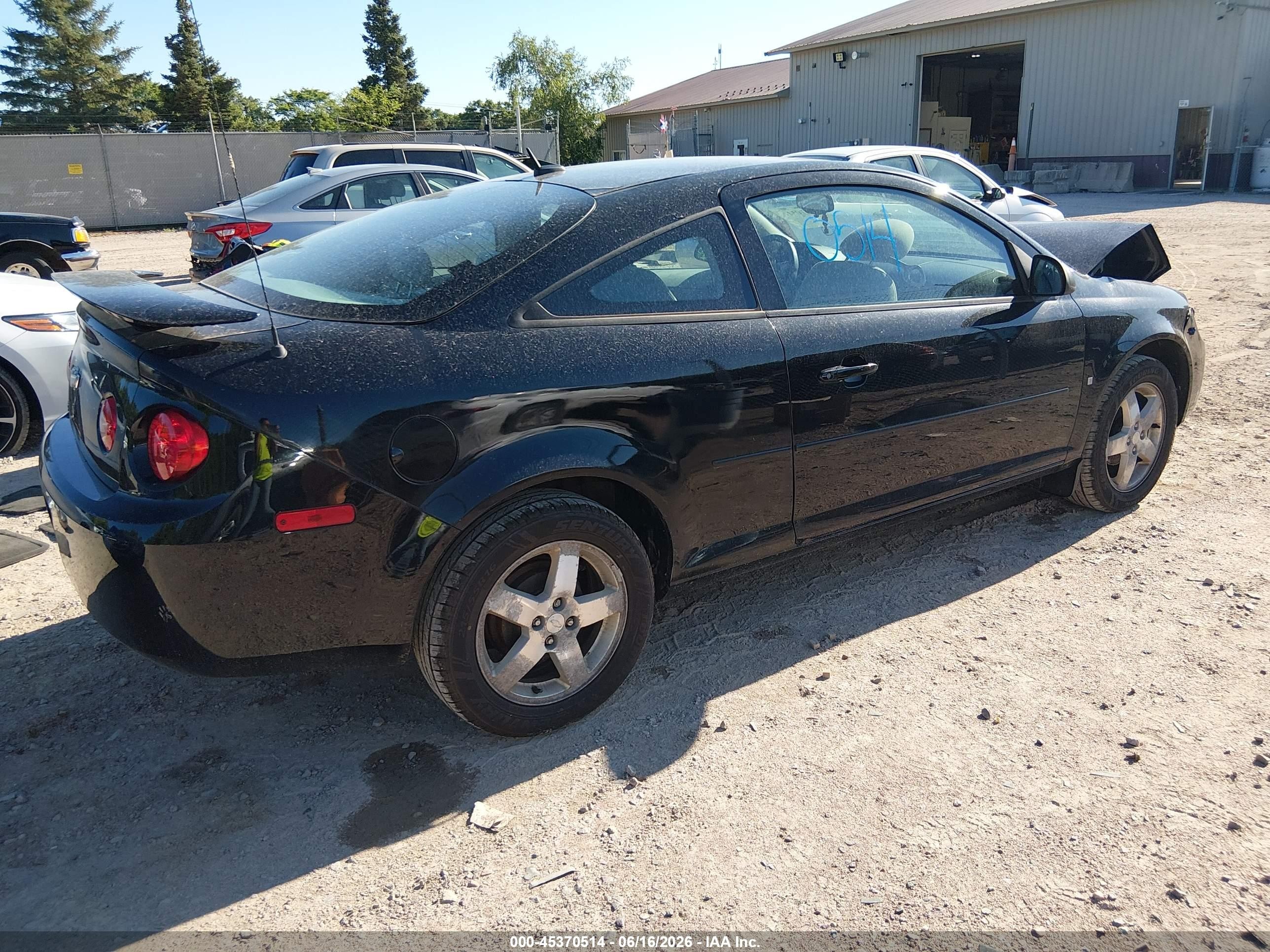 2009 Chevrolet Cobalt Ls Black vin: 1G1AS18HX97192751