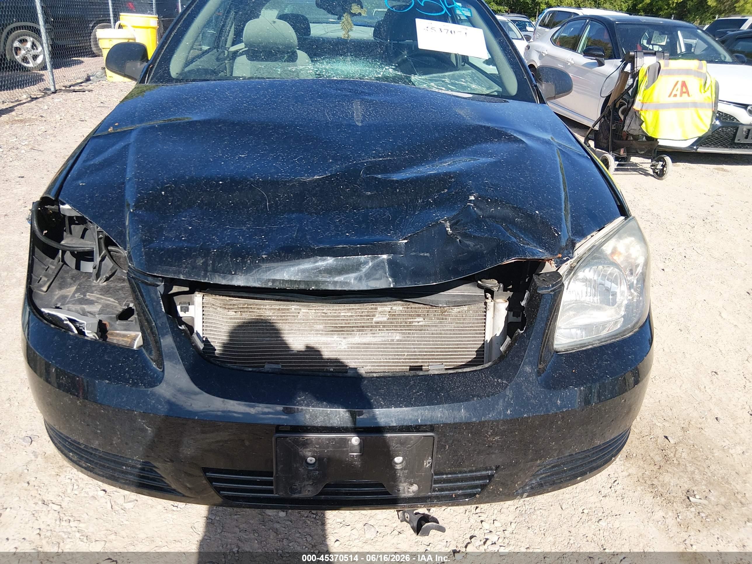 2009 Chevrolet Cobalt Ls Black vin: 1G1AS18HX97192751