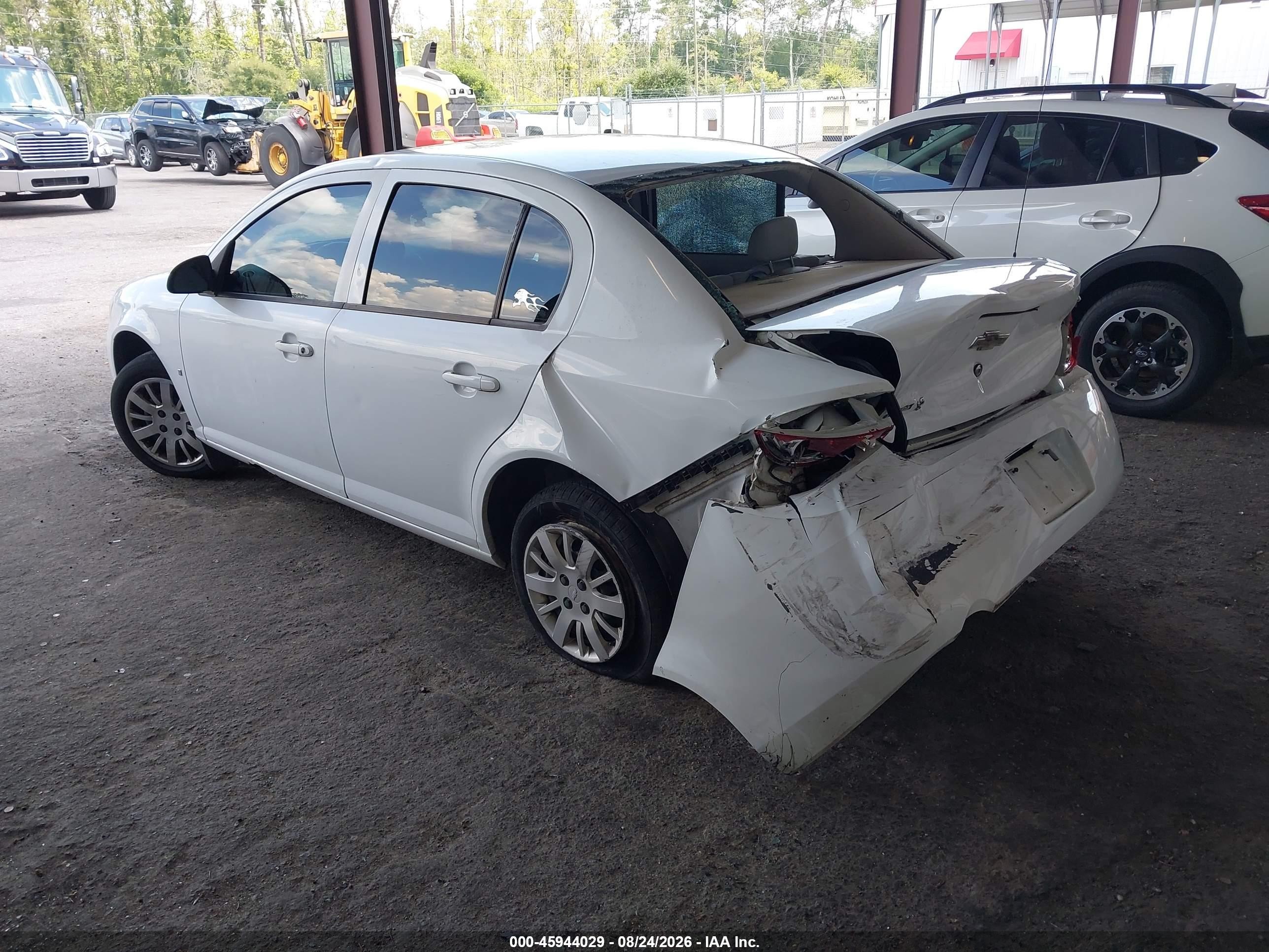 2009 Chevrolet Cobalt Ls White vin: 1G1AS55H397282674