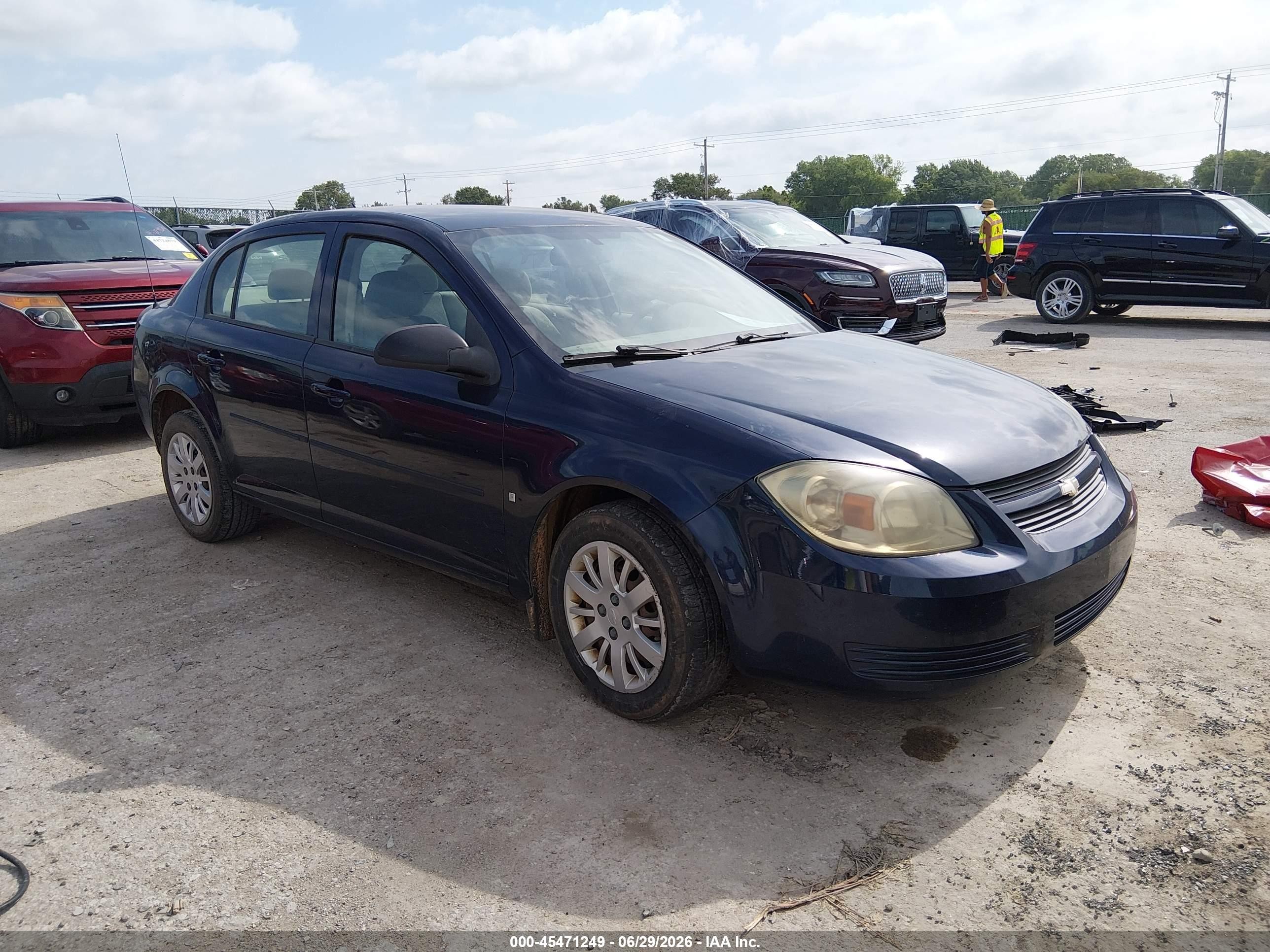 2009 Chevrolet Cobalt Ls Blue vin: 1G1AS58H197143140