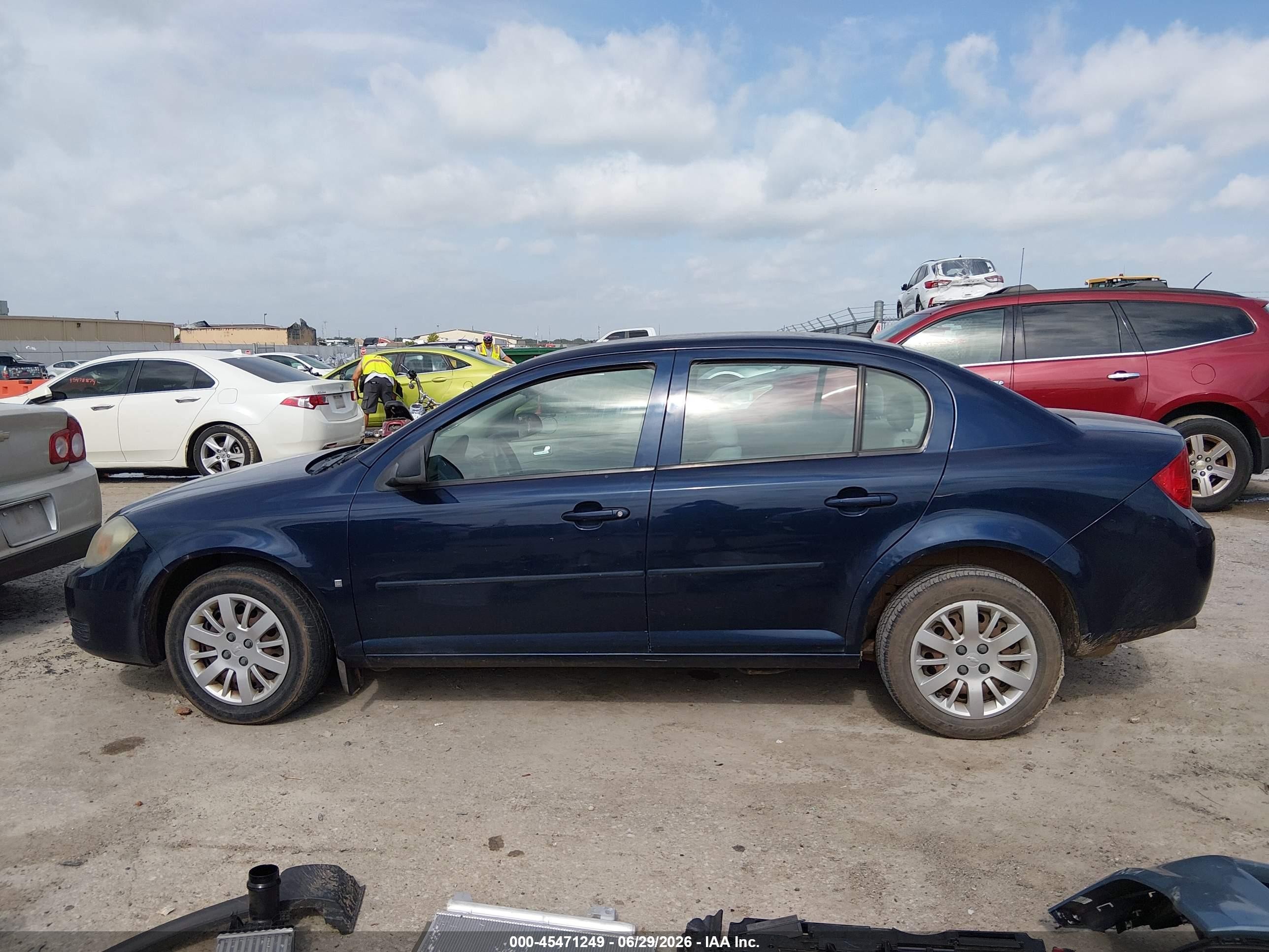 2009 Chevrolet Cobalt Ls Blue vin: 1G1AS58H197143140