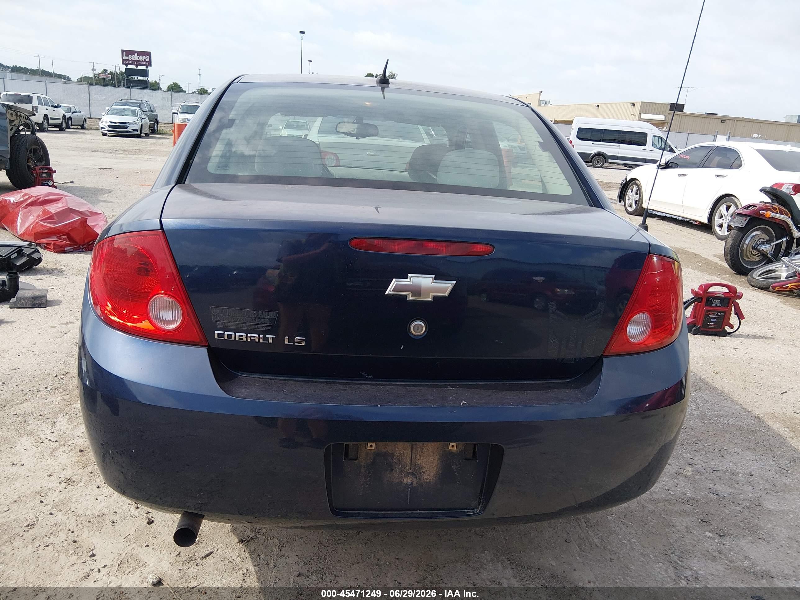 2009 Chevrolet Cobalt Ls Blue vin: 1G1AS58H197143140