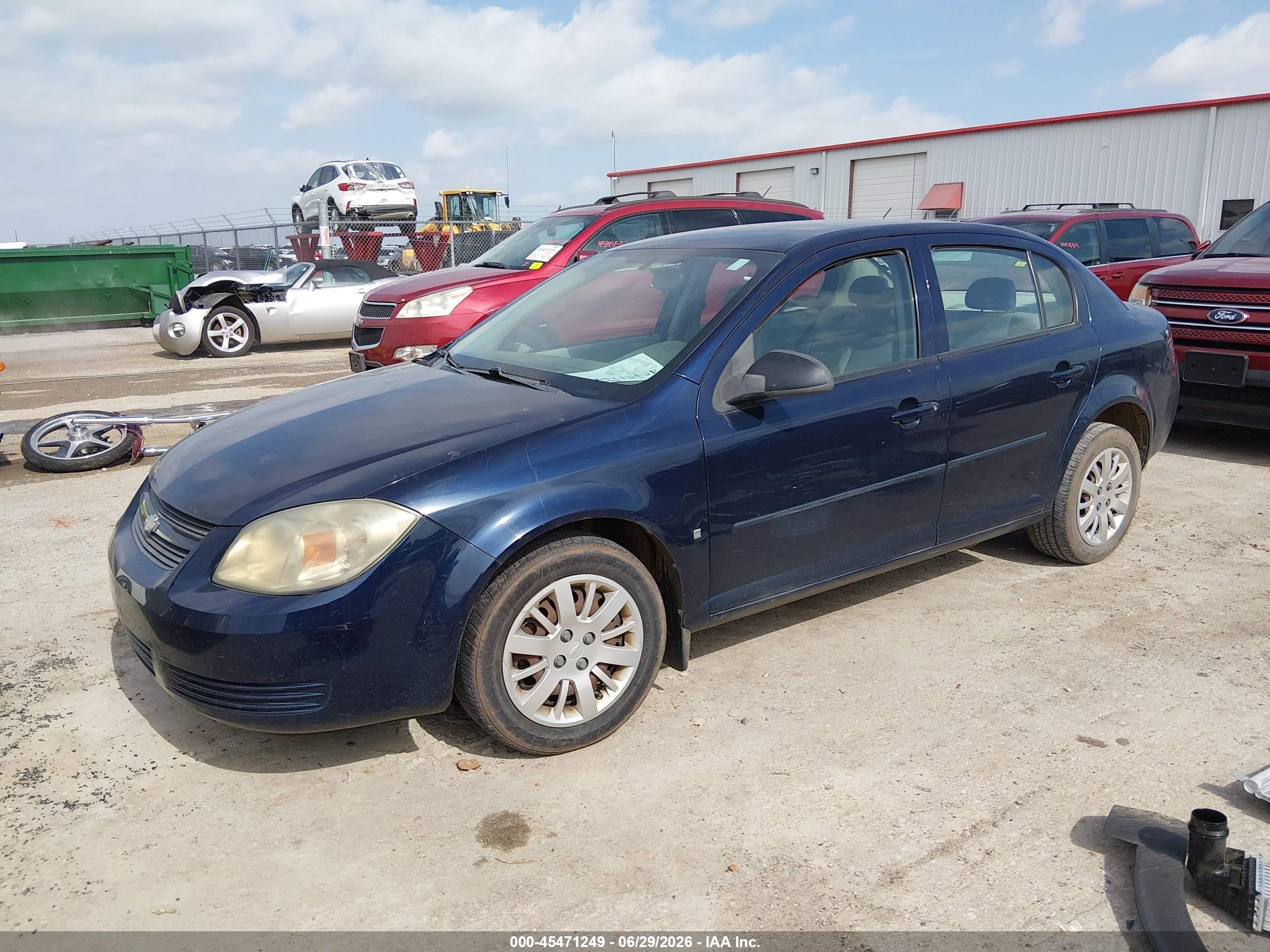 2009 Chevrolet Cobalt Ls Blue vin: 1G1AS58H197143140