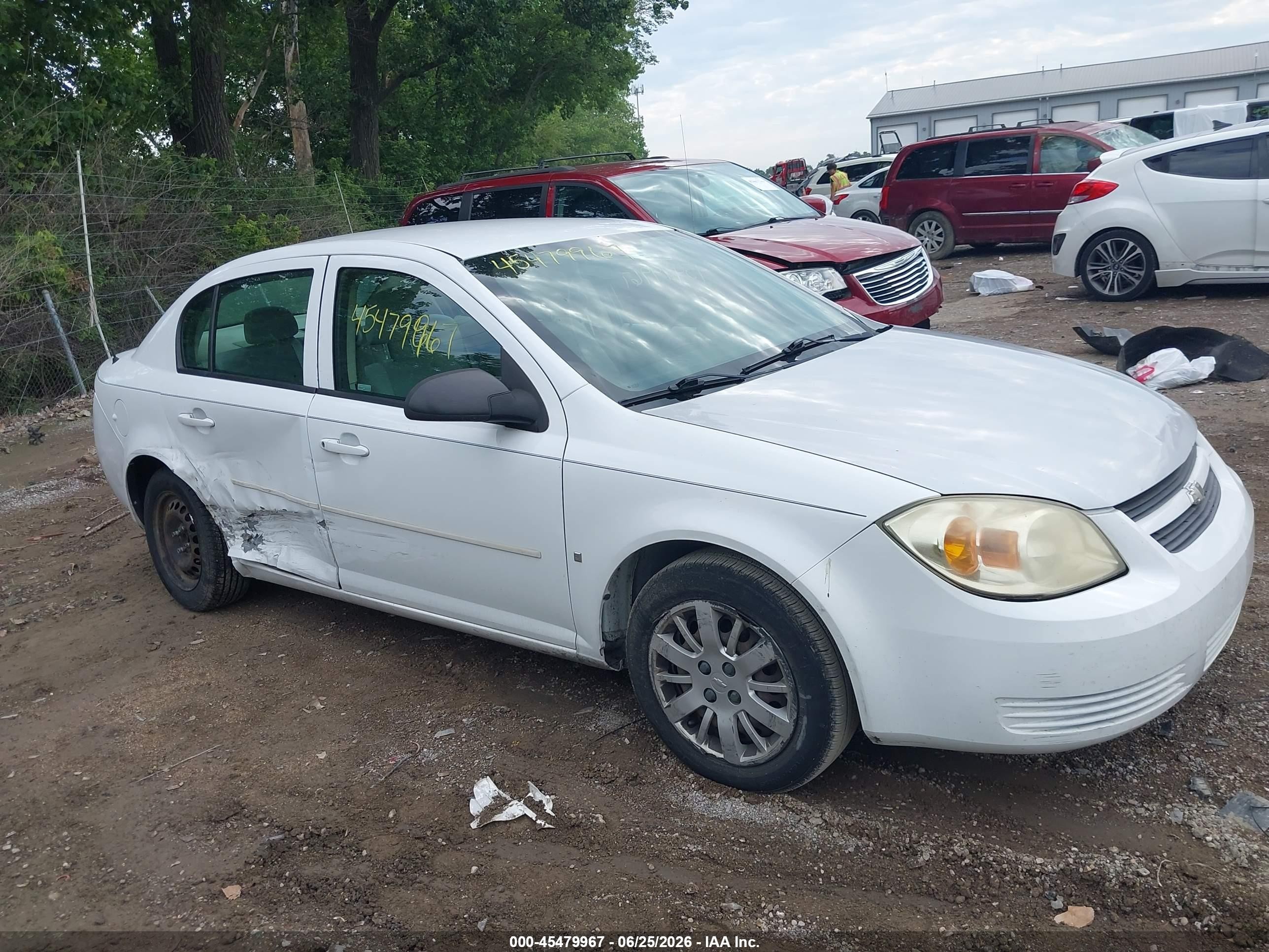 2009 Chevrolet Cobalt Ls White vin: 1G1AS58H197205720