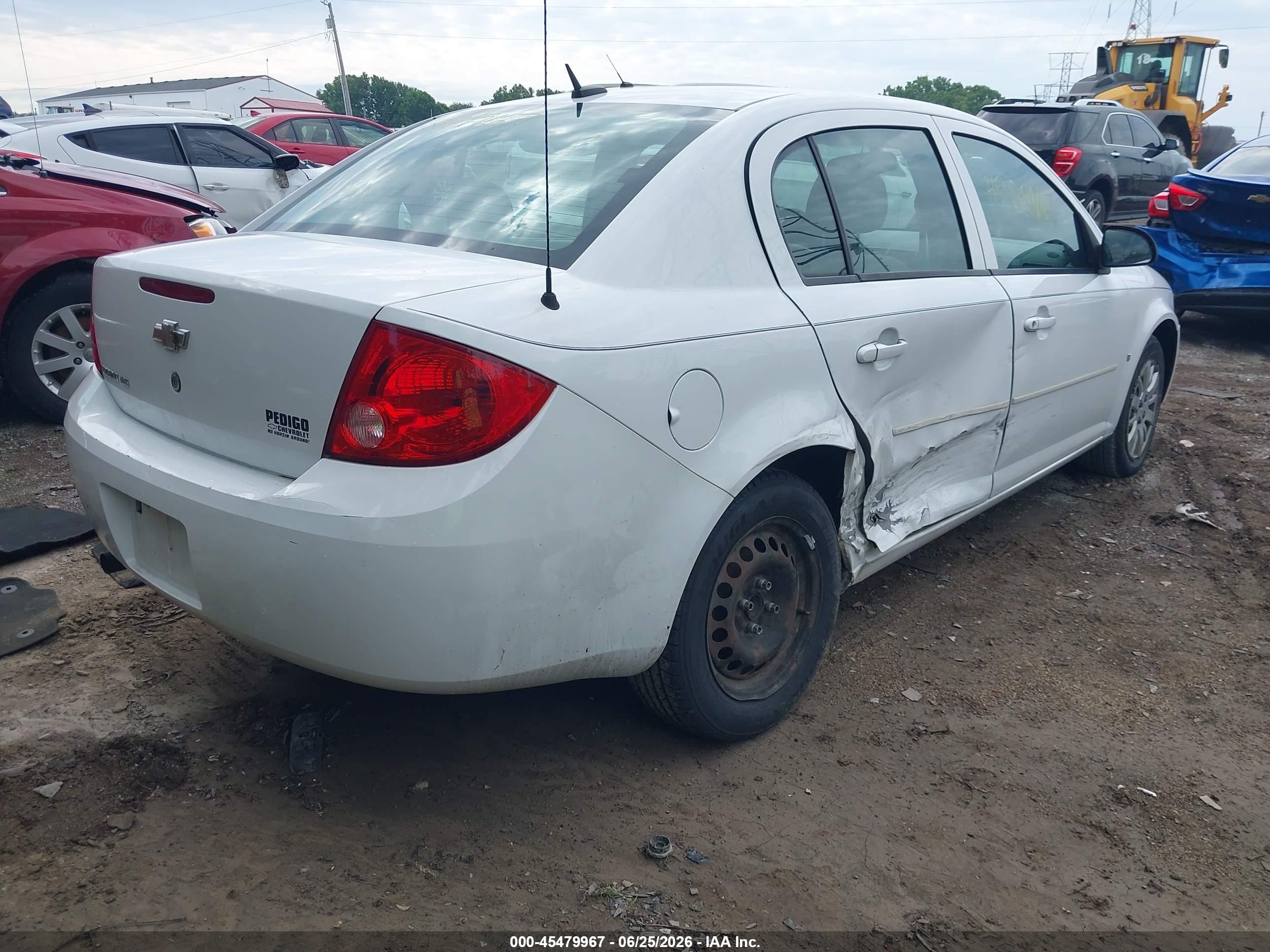 2009 Chevrolet Cobalt Ls White vin: 1G1AS58H197205720